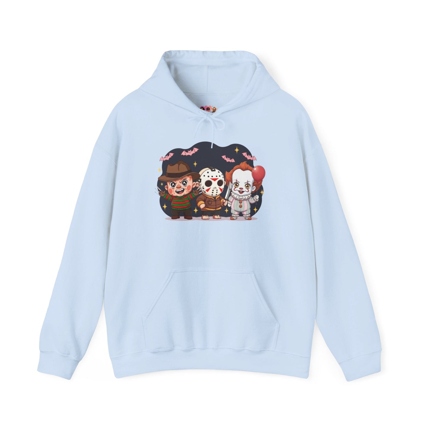Nightmare Squad Halloween Hoodie | Unisex Heavy Blend™ Sweatshirt | Cozy Cotton - Poly Fleece Front & Back Print – Custom Hoodie by PixelCraft360, unique decoration for events and special gifts