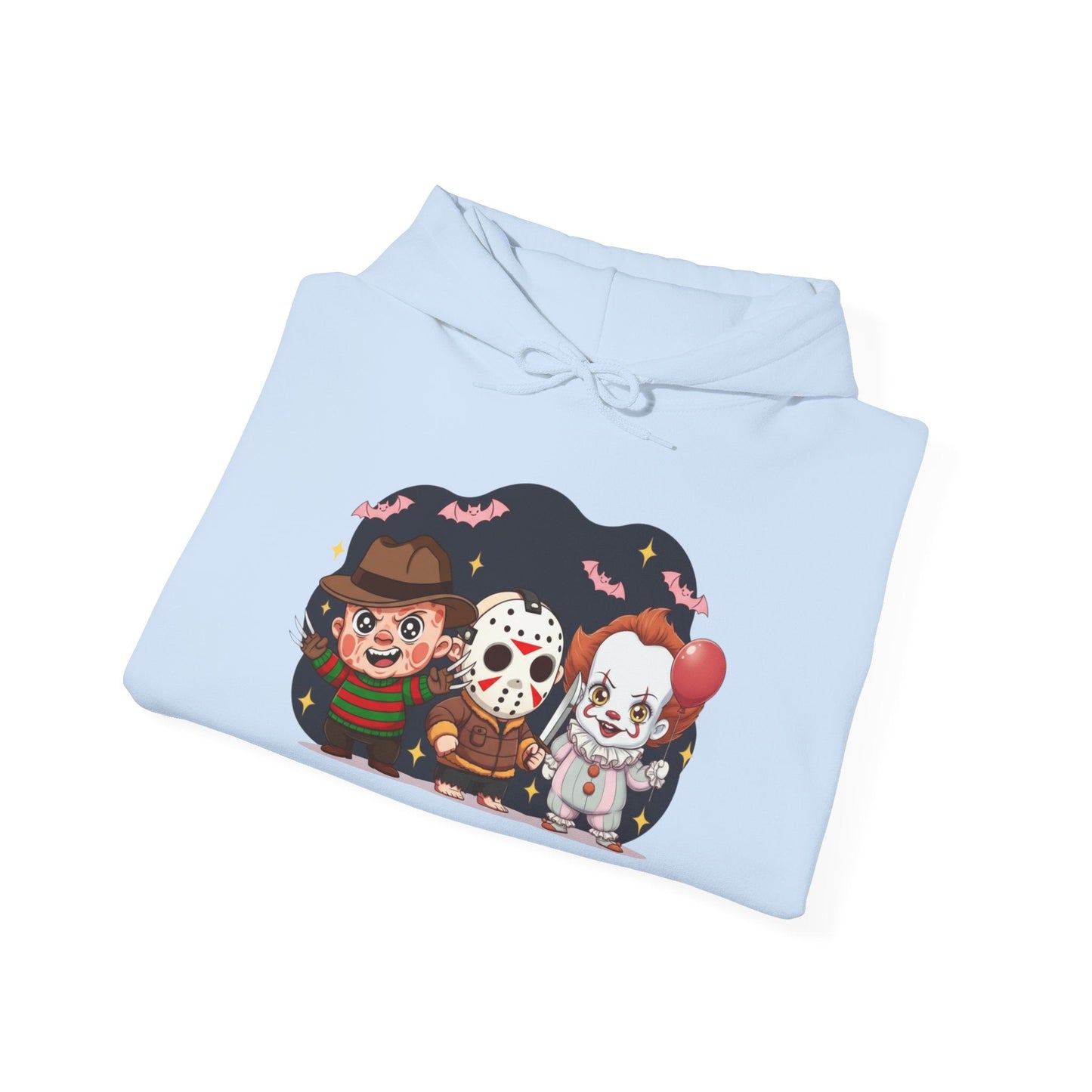 Nightmare Squad Halloween Hoodie | Unisex Heavy Blend™ Sweatshirt | Cozy Cotton - Poly Fleece Front & Back Print – Custom Hoodie by PixelCraft360, unique decoration for events and special gifts