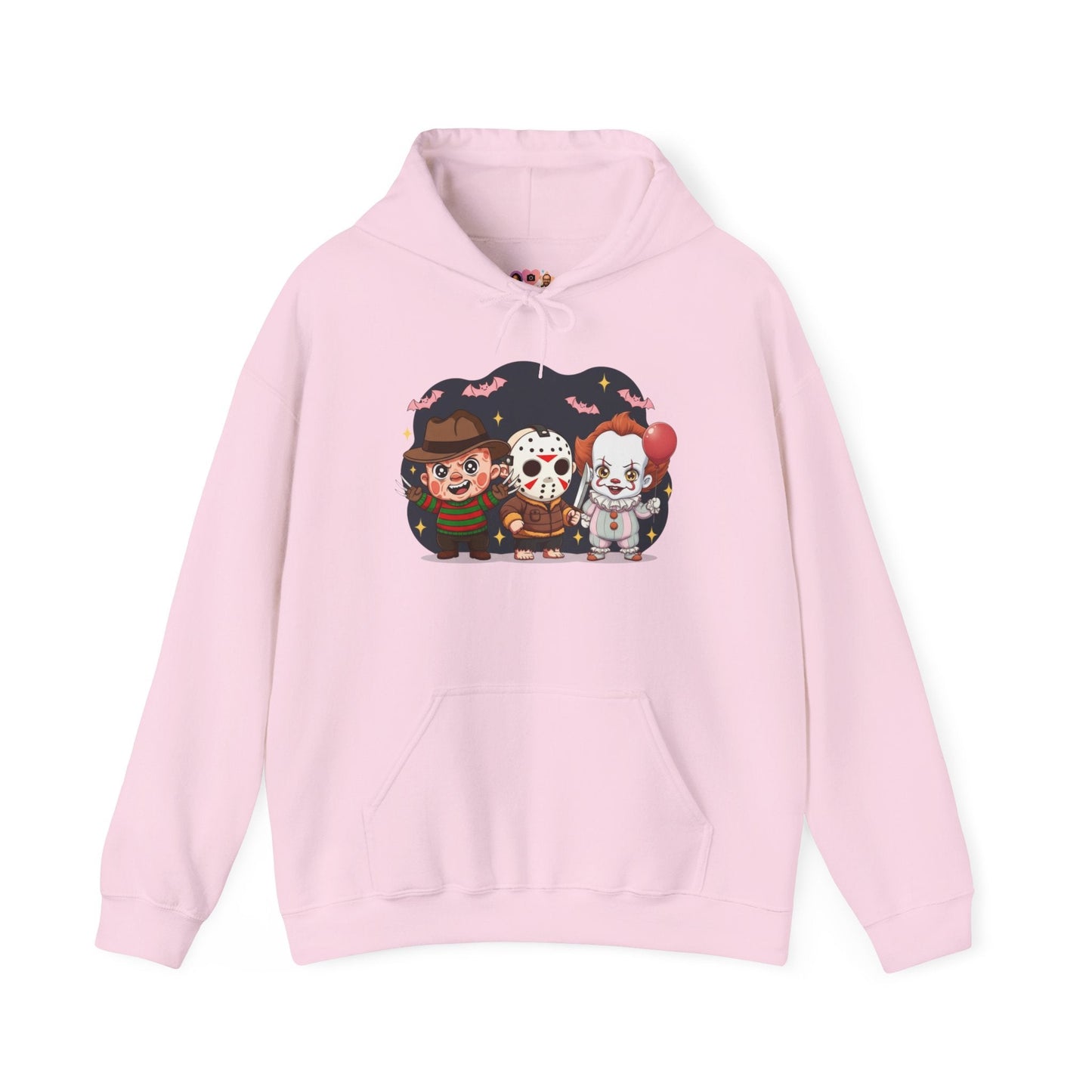 Nightmare Squad Halloween Hoodie | Unisex Heavy Blend™ Sweatshirt | Cozy Cotton - Poly Fleece Front & Back Print – Custom Hoodie by PixelCraft360, unique decoration for events and special gifts