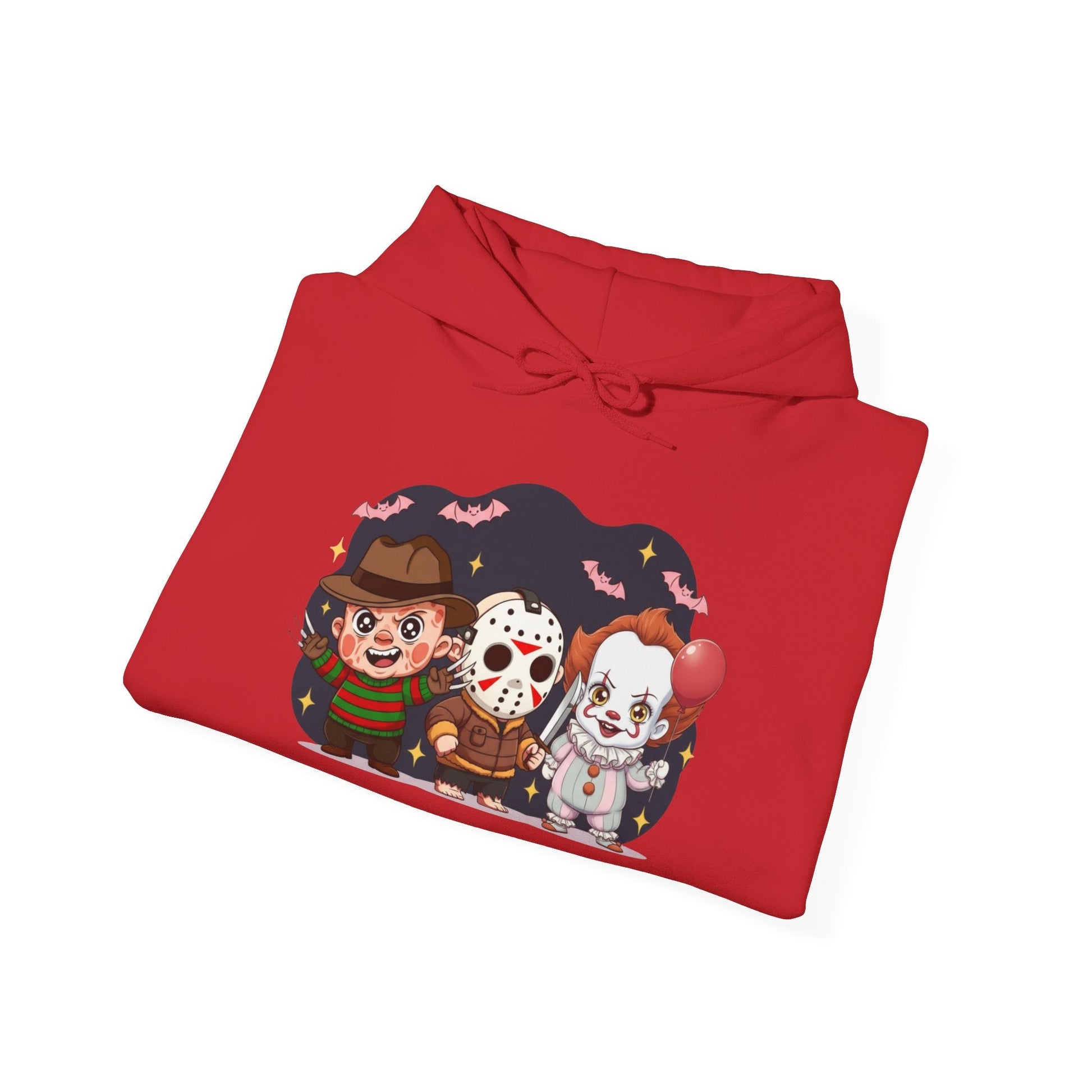 Nightmare Squad Halloween Hoodie | Unisex Heavy Blend™ Sweatshirt | Cozy Cotton - Poly Fleece Front & Back Print – Custom Hoodie by PixelCraft360, unique decoration for events and special gifts