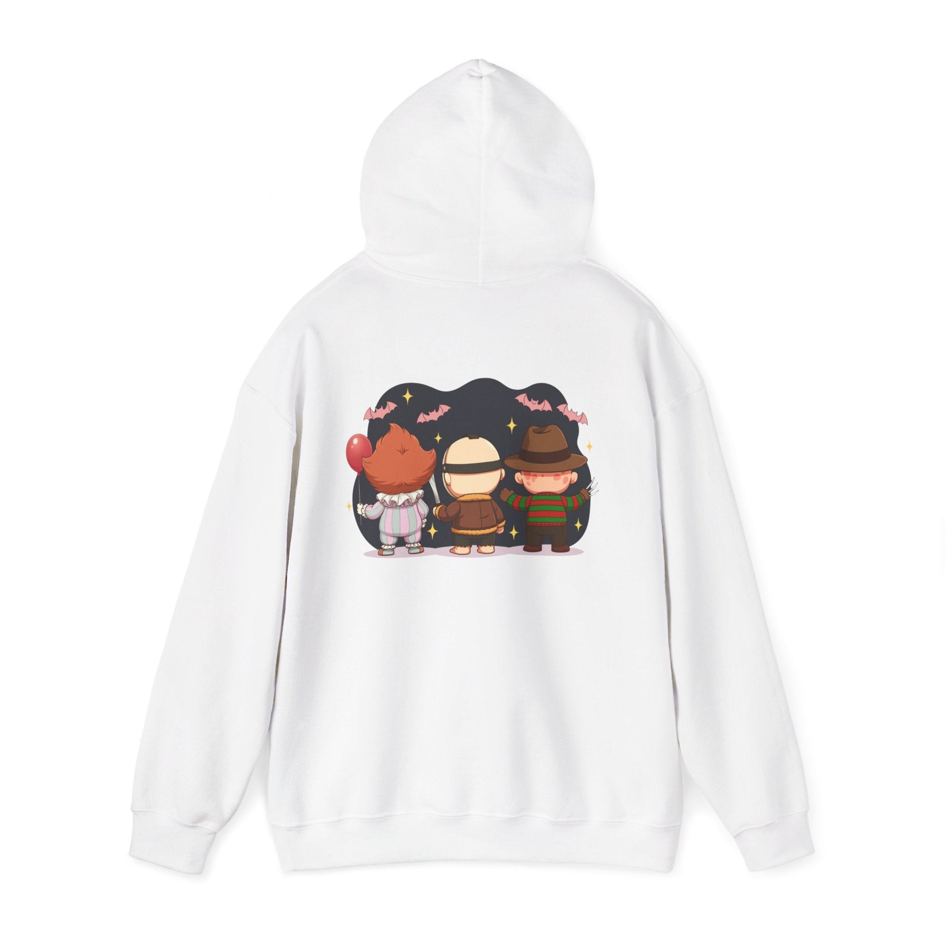 Nightmare Squad Halloween Hoodie | Unisex Heavy Blend™ Sweatshirt | Cozy Cotton - Poly Fleece Front & Back Print – Custom Hoodie by PixelCraft360, unique decoration for events and special gifts