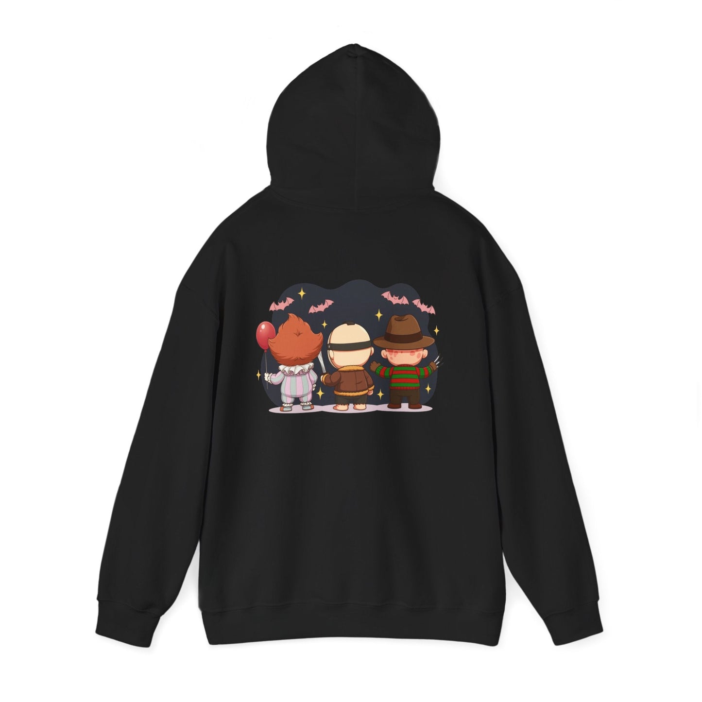 Nightmare Squad Halloween Hoodie | Unisex Heavy Blend™ Sweatshirt | Cozy Cotton - Poly Fleece Front & Back Print – Custom Hoodie by PixelCraft360, unique decoration for events and special gifts