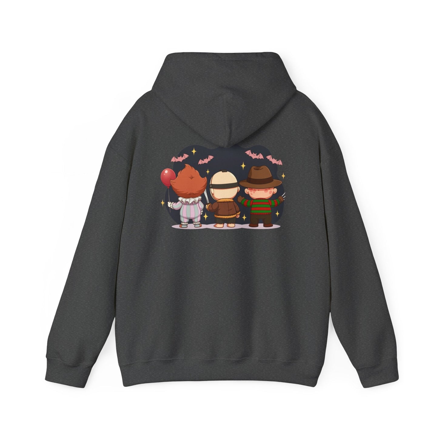 Nightmare Squad Halloween Hoodie | Unisex Heavy Blend™ Sweatshirt | Cozy Cotton - Poly Fleece Front & Back Print – Custom Hoodie by PixelCraft360, unique decoration for events and special gifts