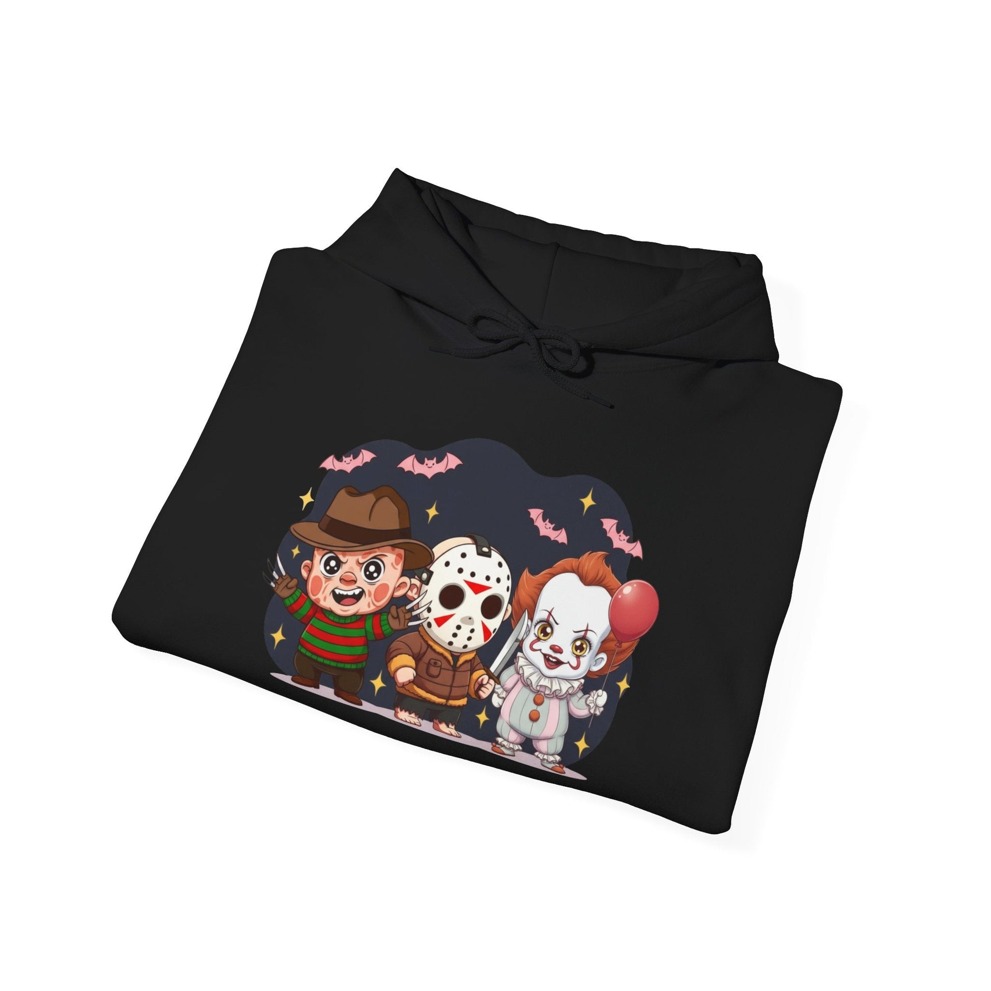 Nightmare Squad Halloween Hoodie | Unisex Heavy Blend™ Sweatshirt | Cozy Cotton - Poly Fleece Front & Back Print – Custom Hoodie by PixelCraft360, unique decoration for events and special gifts