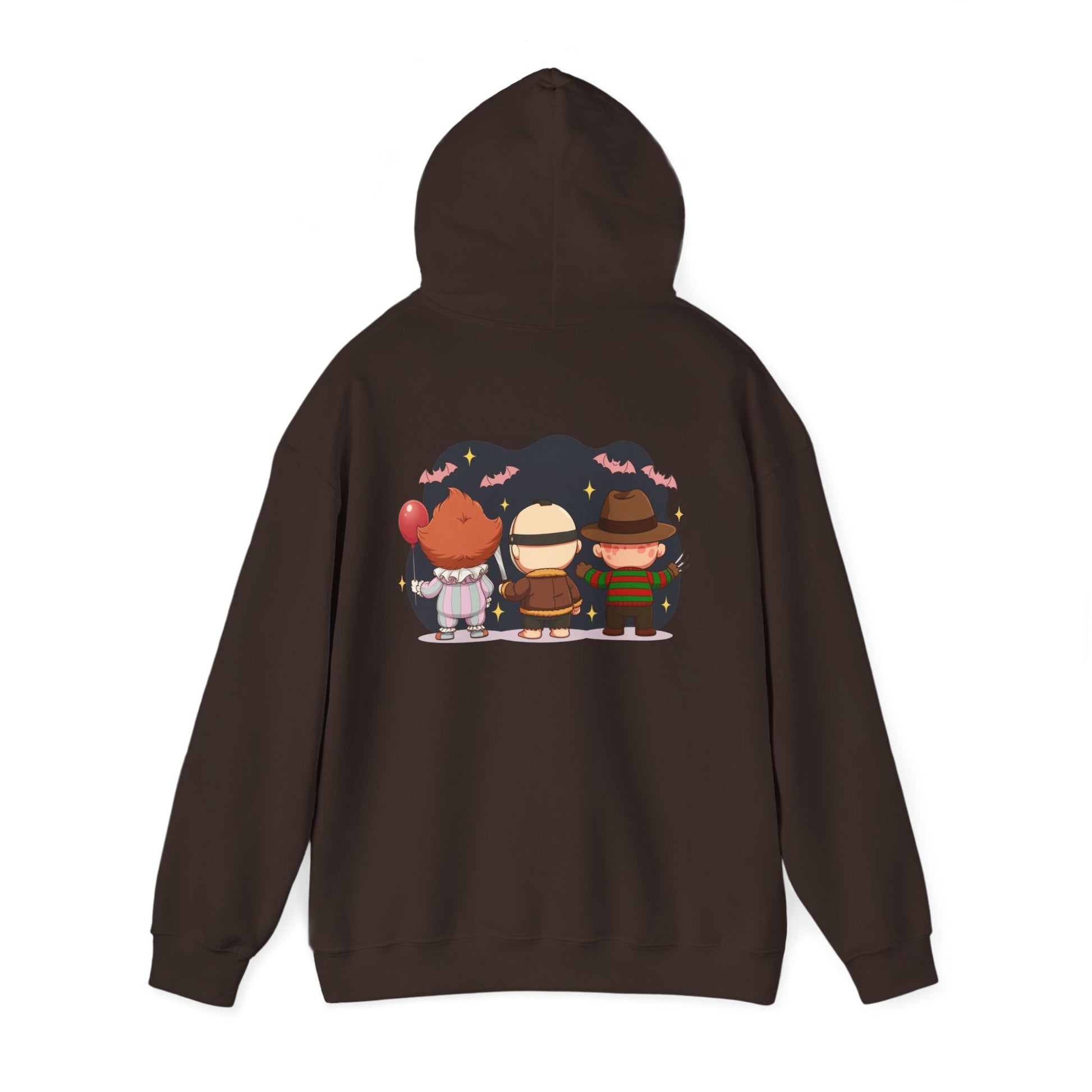 Nightmare Squad Halloween Hoodie | Unisex Heavy Blend™ Sweatshirt | Cozy Cotton - Poly Fleece Front & Back Print – Custom Hoodie by PixelCraft360, unique decoration for events and special gifts