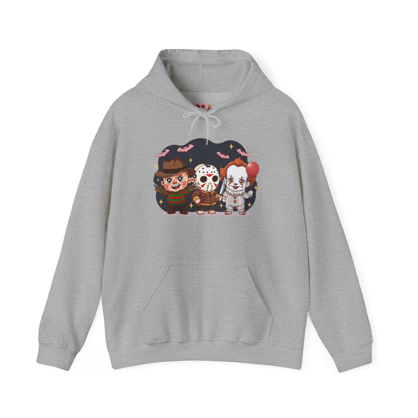Nightmare Squad Halloween Hoodie | Unisex Heavy Blend™ Sweatshirt | Cozy Cotton - Poly Fleece Front & Back Print – Custom Hoodie by PixelCraft360, unique decoration for events and special gifts