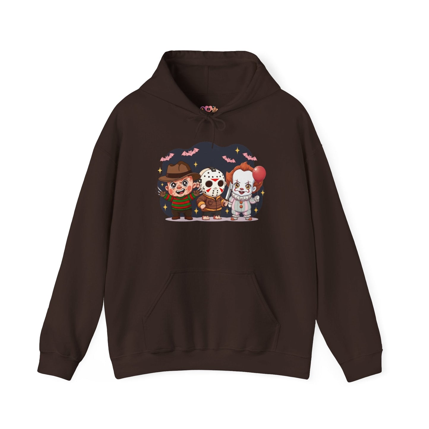 Nightmare Squad Halloween Hoodie | Unisex Heavy Blend™ Sweatshirt | Cozy Cotton - Poly Fleece Front & Back Print – Custom Hoodie by PixelCraft360, unique decoration for events and special gifts