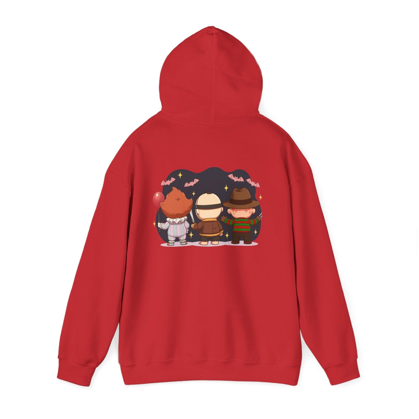 Nightmare Squad Halloween Hoodie | Unisex Heavy Blend™ Sweatshirt | Cozy Cotton - Poly Fleece Front & Back Print – Custom Hoodie by PixelCraft360, unique decoration for events and special gifts