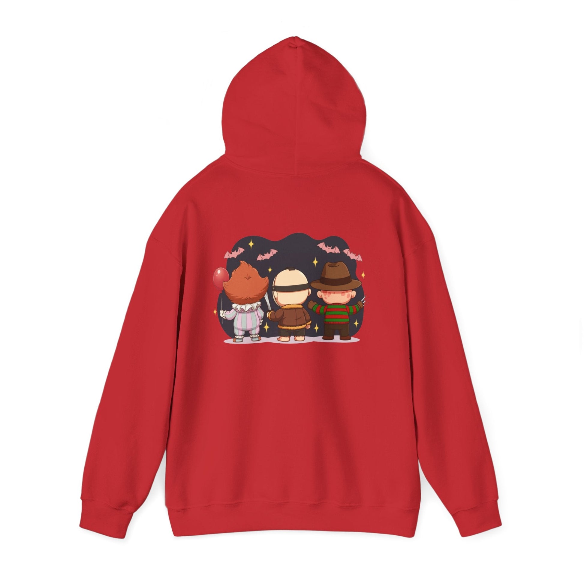 Nightmare Squad Halloween Hoodie | Unisex Heavy Blend™ Sweatshirt | Cozy Cotton - Poly Fleece Front & Back Print – Custom Hoodie by PixelCraft360, unique decoration for events and special gifts