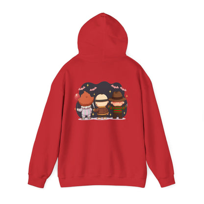 Nightmare Squad Halloween Hoodie | Unisex Heavy Blend™ Sweatshirt | Cozy Cotton - Poly Fleece Front & Back Print – Custom Hoodie by PixelCraft360, unique decoration for events and special gifts
