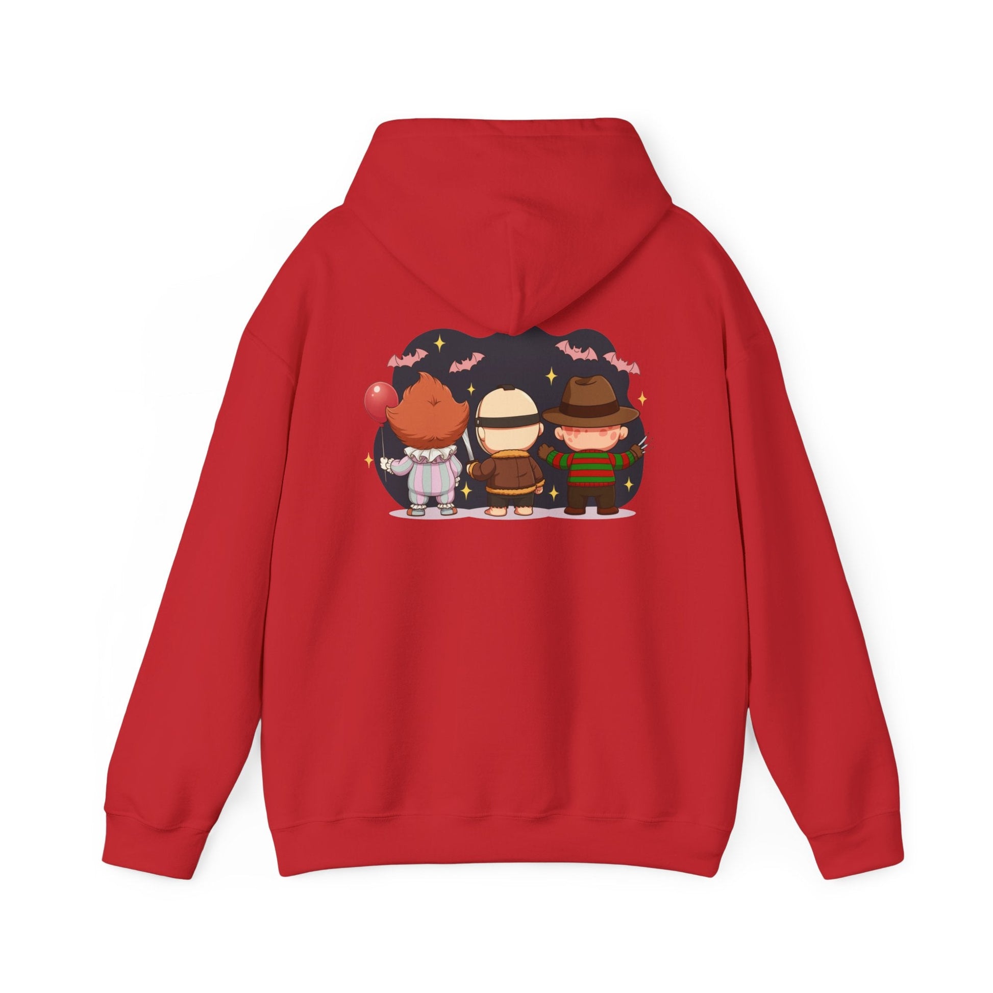 Nightmare Squad Halloween Hoodie | Unisex Heavy Blend™ Sweatshirt | Cozy Cotton - Poly Fleece Front & Back Print – Custom Hoodie by PixelCraft360, unique decoration for events and special gifts