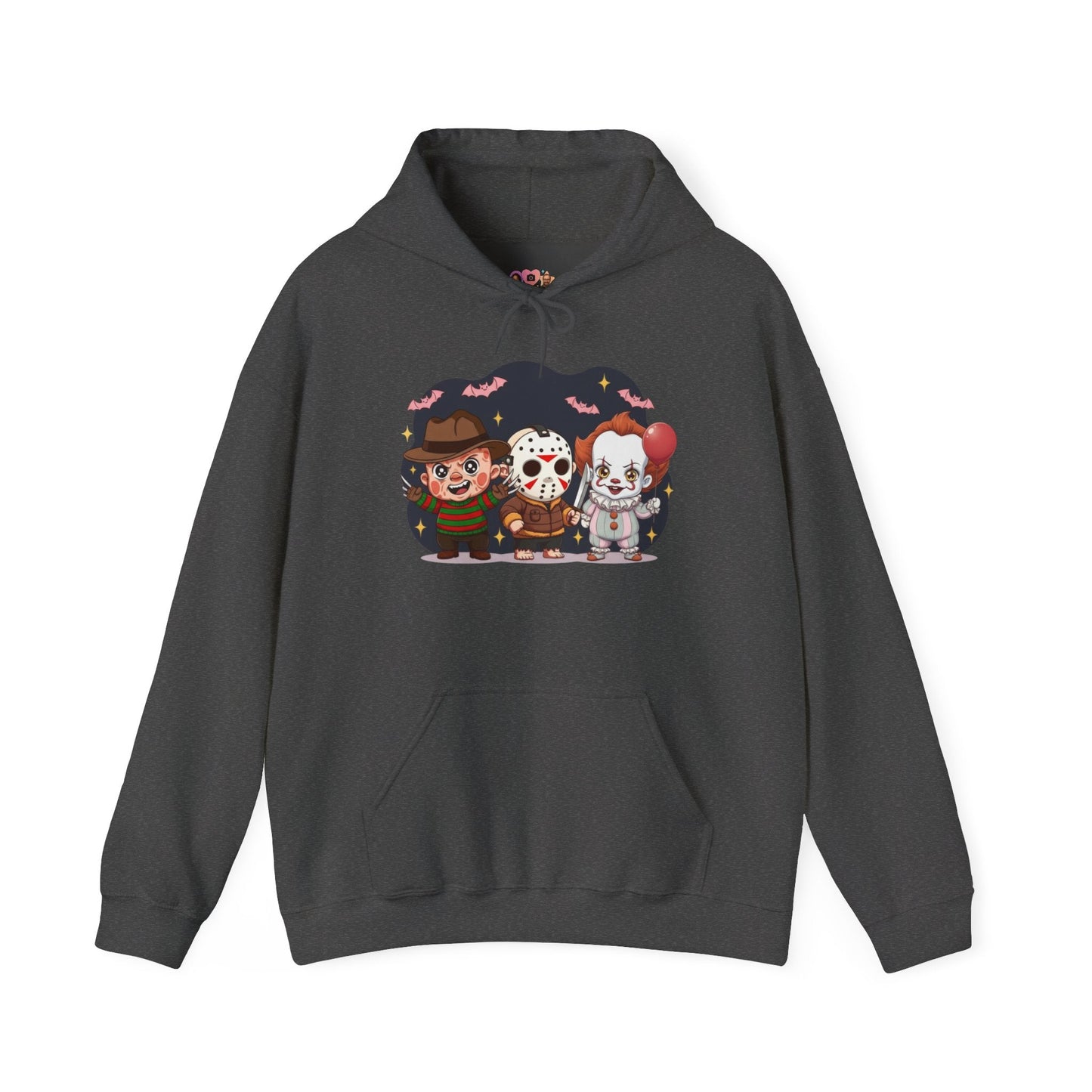 Nightmare Squad Halloween Hoodie | Unisex Heavy Blend™ Sweatshirt | Cozy Cotton - Poly Fleece Front & Back Print – Custom Hoodie by PixelCraft360, unique decoration for events and special gifts