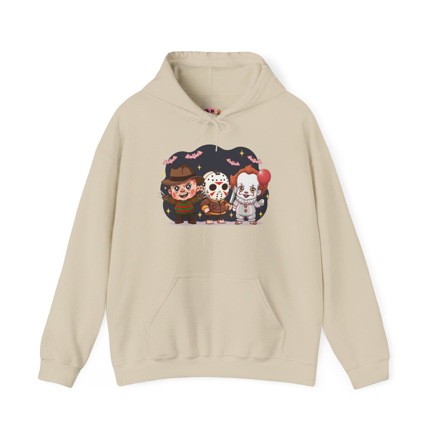 Nightmare Squad Halloween Hoodie | Unisex Heavy Blend™ Sweatshirt | Cozy Cotton - Poly Fleece Front & Back Print – Custom Hoodie by PixelCraft360, unique decoration for events and special gifts