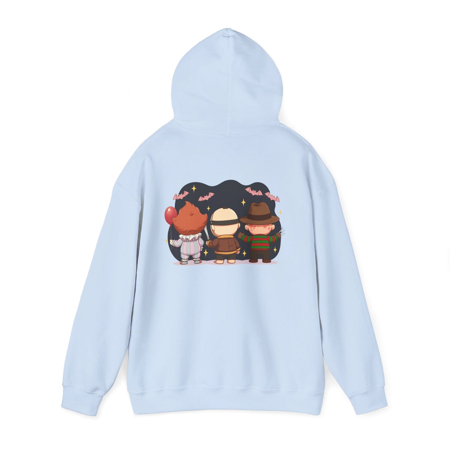 Nightmare Squad Halloween Hoodie | Unisex Heavy Blend™ Sweatshirt | Cozy Cotton - Poly Fleece Front & Back Print – Custom Hoodie by PixelCraft360, unique decoration for events and special gifts
