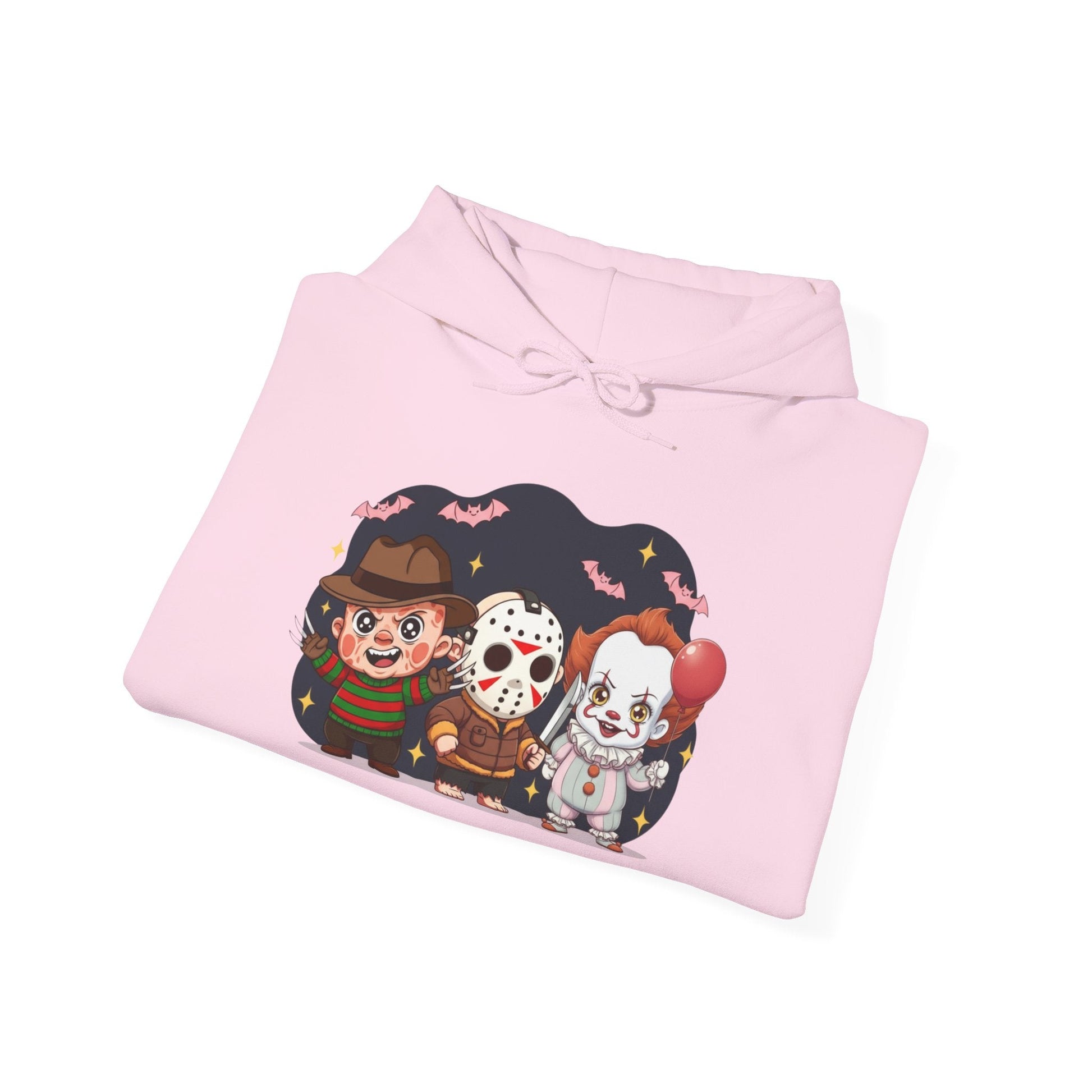 Nightmare Squad Halloween Hoodie | Unisex Heavy Blend™ Sweatshirt | Cozy Cotton - Poly Fleece Front & Back Print – Custom Hoodie by PixelCraft360, unique decoration for events and special gifts