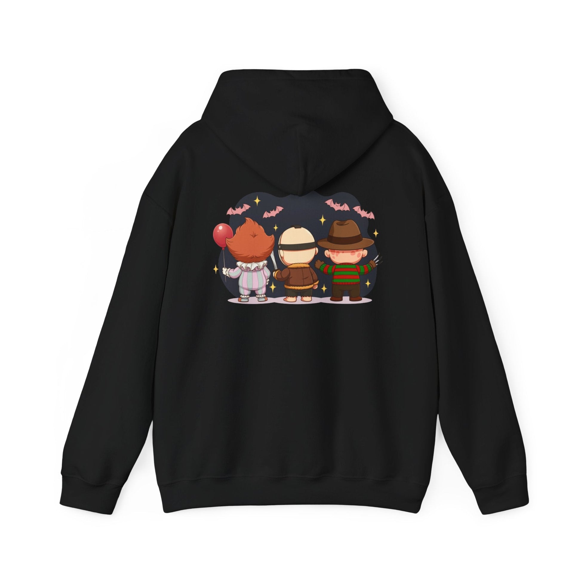 Nightmare Squad Halloween Hoodie | Unisex Heavy Blend™ Sweatshirt | Cozy Cotton - Poly Fleece Front & Back Print – Custom Hoodie by PixelCraft360, unique decoration for events and special gifts