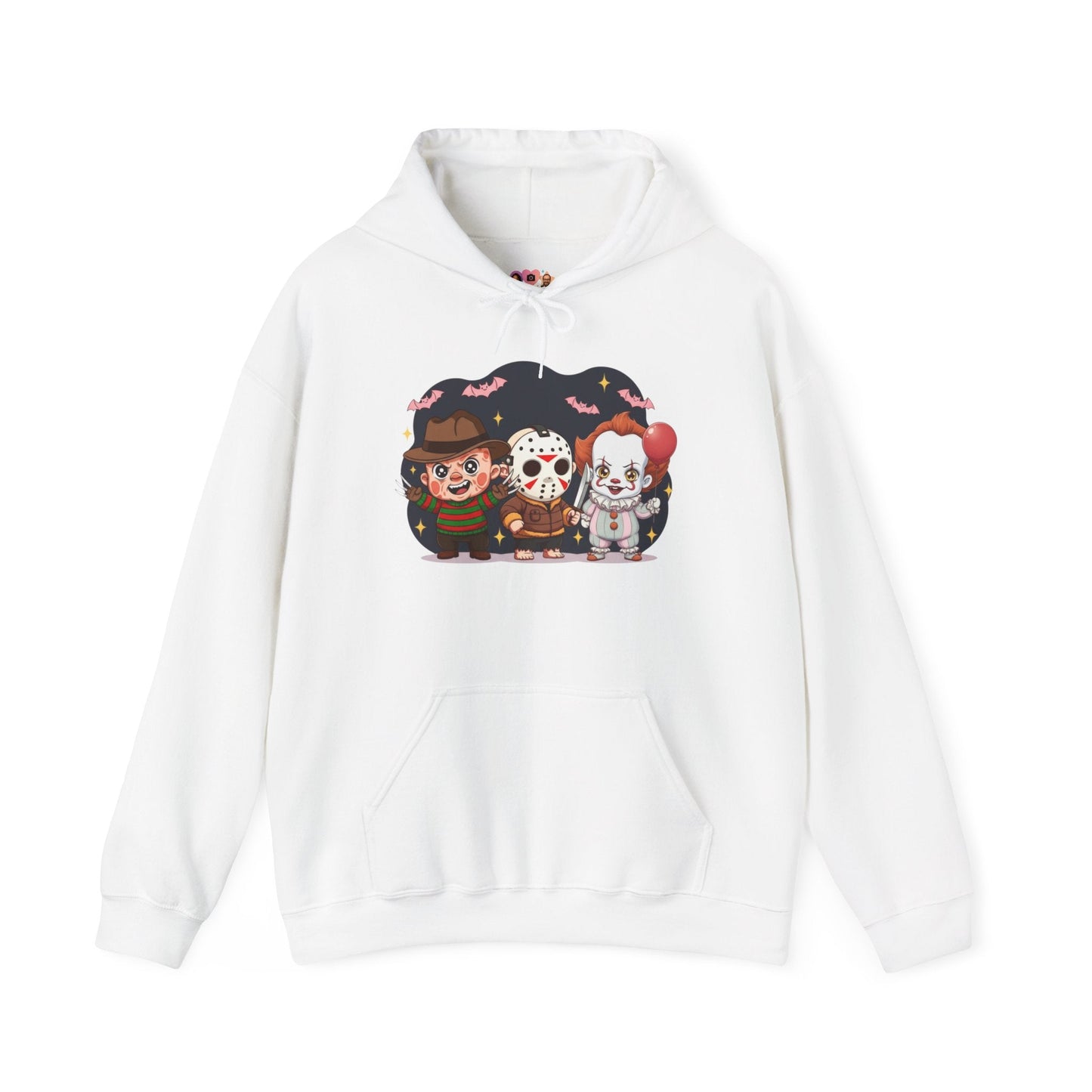 Nightmare Squad Halloween Hoodie | Unisex Heavy Blend™ Sweatshirt | Cozy Cotton - Poly Fleece Front & Back Print – Custom Hoodie by PixelCraft360, unique decoration for events and special gifts