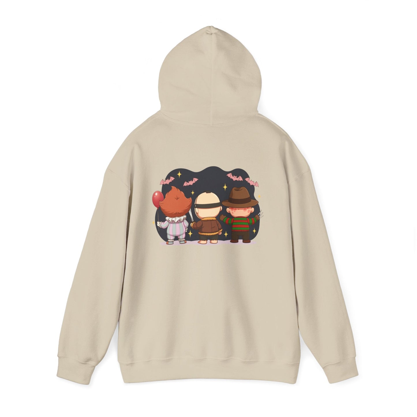 Nightmare Squad Halloween Hoodie | Unisex Heavy Blend™ Sweatshirt | Cozy Cotton - Poly Fleece Front & Back Print – Custom Hoodie by PixelCraft360, unique decoration for events and special gifts