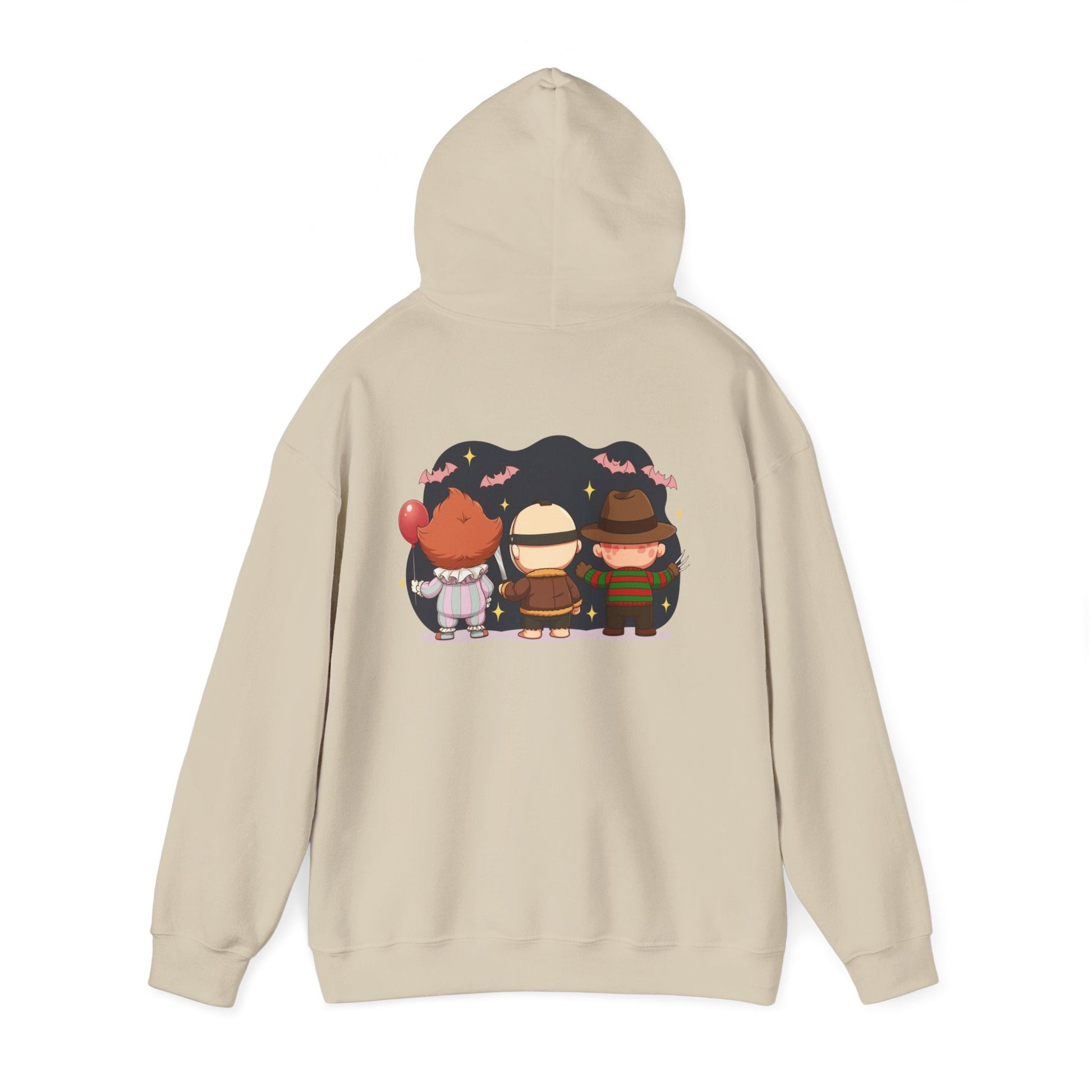 Nightmare Squad Halloween Hoodie | Unisex Heavy Blend™ Sweatshirt | Cozy Cotton - Poly Fleece Front & Back Print – Custom Hoodie by PixelCraft360, unique decoration for events and special gifts