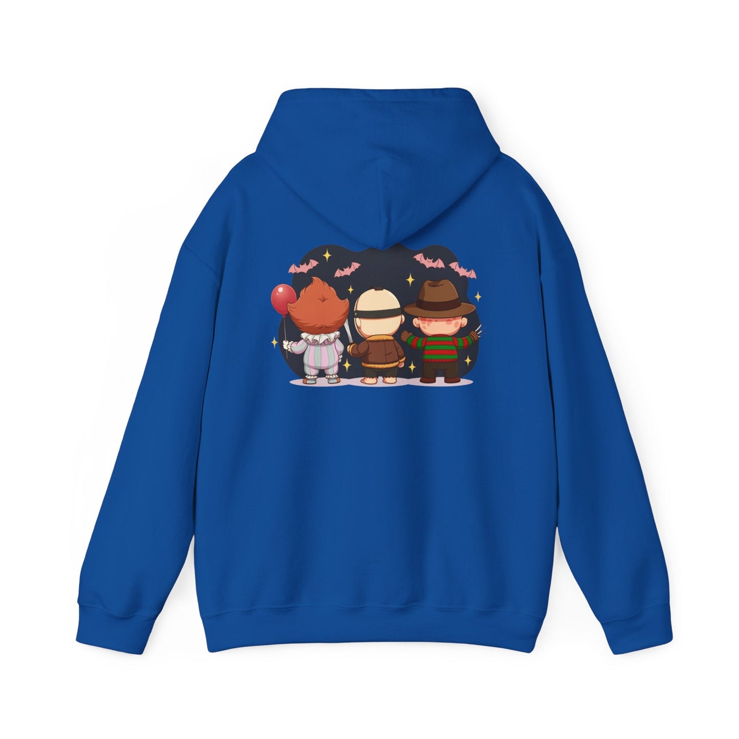 Nightmare Squad Halloween Hoodie | Unisex Heavy Blend™ Sweatshirt | Cozy Cotton - Poly Fleece Front & Back Print – Custom Hoodie by PixelCraft360, unique decoration for events and special gifts