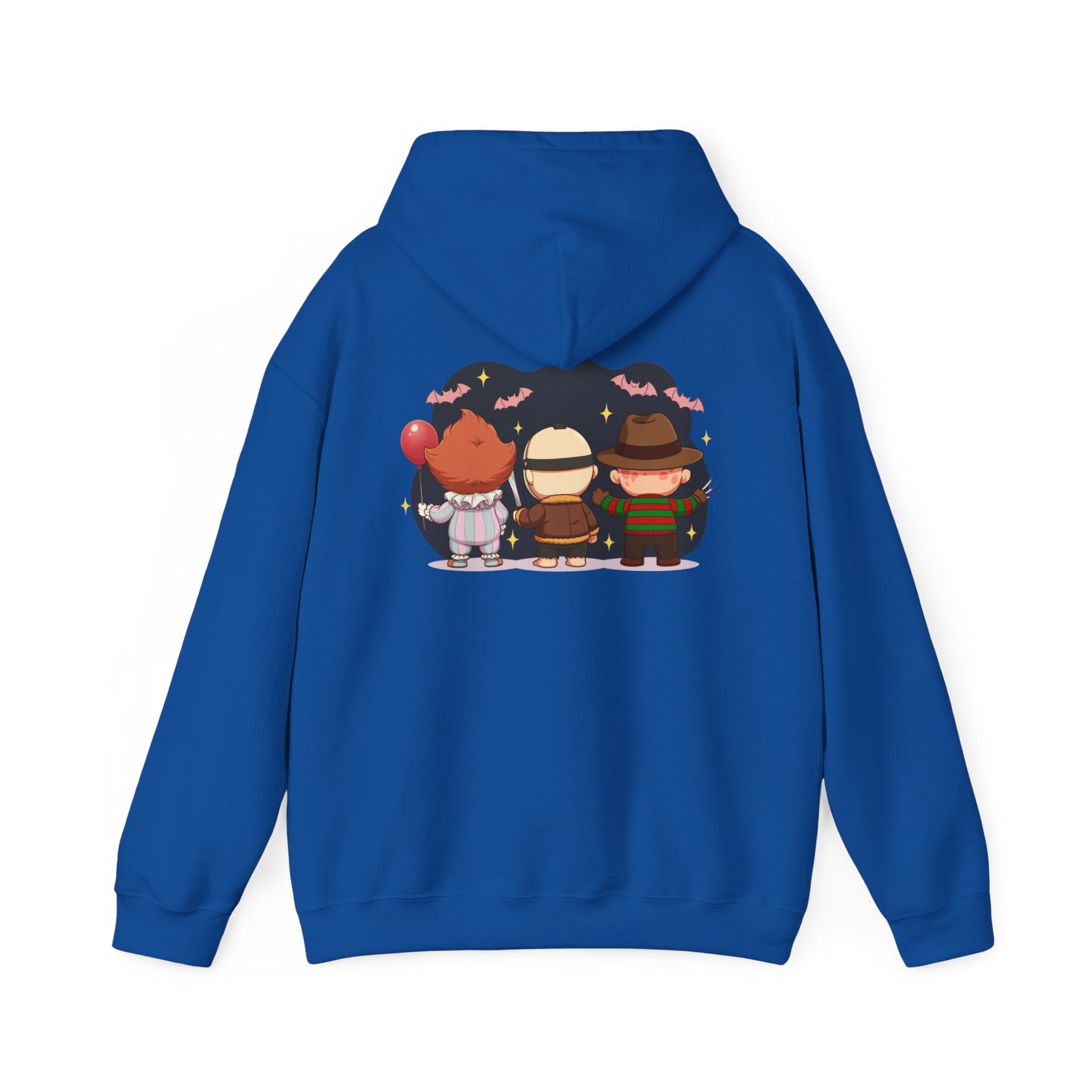 Nightmare Squad Halloween Hoodie | Unisex Heavy Blend™ Sweatshirt | Cozy Cotton - Poly Fleece Front & Back Print – Custom Hoodie by PixelCraft360, unique decoration for events and special gifts