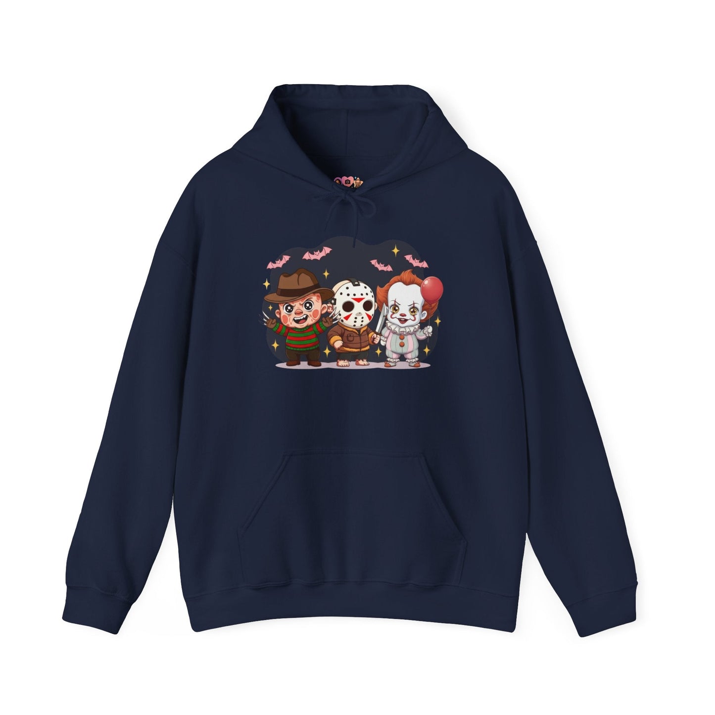 Nightmare Squad Halloween Hoodie | Unisex Heavy Blend™ Sweatshirt | Cozy Cotton - Poly Fleece Front & Back Print – Custom Hoodie by PixelCraft360, unique decoration for events and special gifts