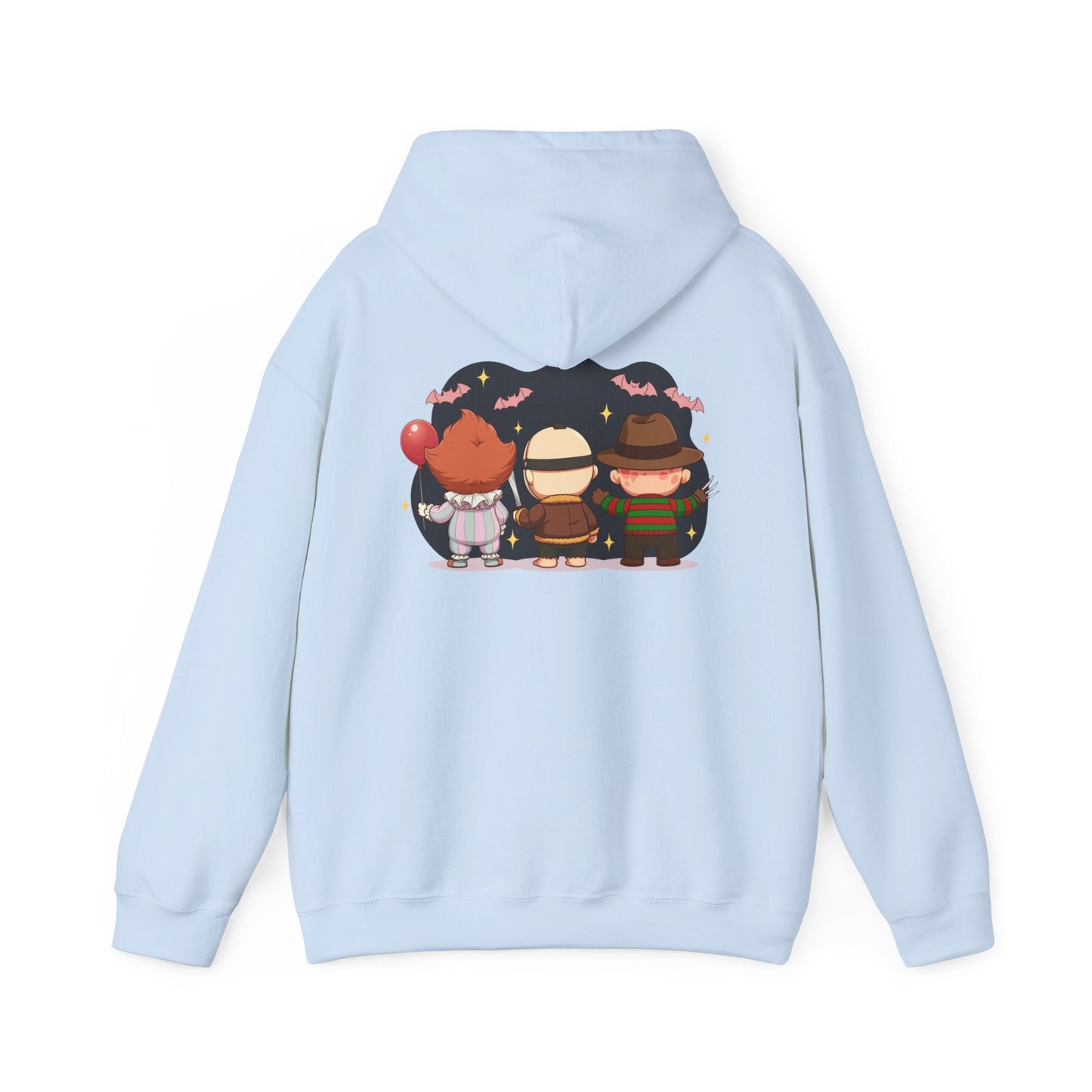 Nightmare Squad Halloween Hoodie | Unisex Heavy Blend™ Sweatshirt | Cozy Cotton - Poly Fleece Front & Back Print – Custom Hoodie by PixelCraft360, unique decoration for events and special gifts