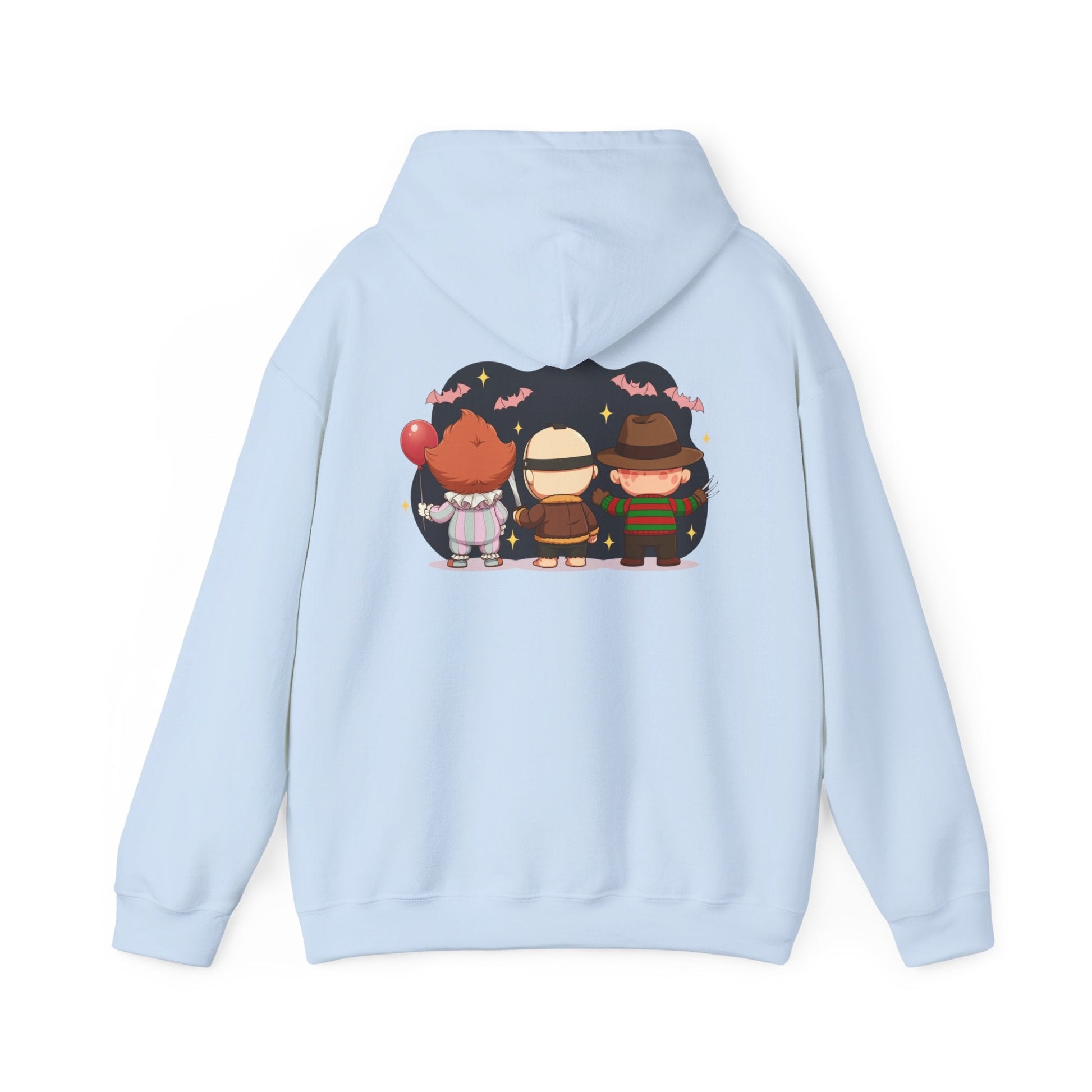 Nightmare Squad Halloween Hoodie | Unisex Heavy Blend™ Sweatshirt | Cozy Cotton - Poly Fleece Front & Back Print – Custom Hoodie by PixelCraft360, unique decoration for events and special gifts