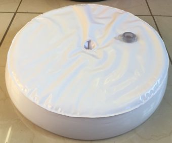 White Vinyl Pour-A-Base Water/Sand Filled Base - Image 1
