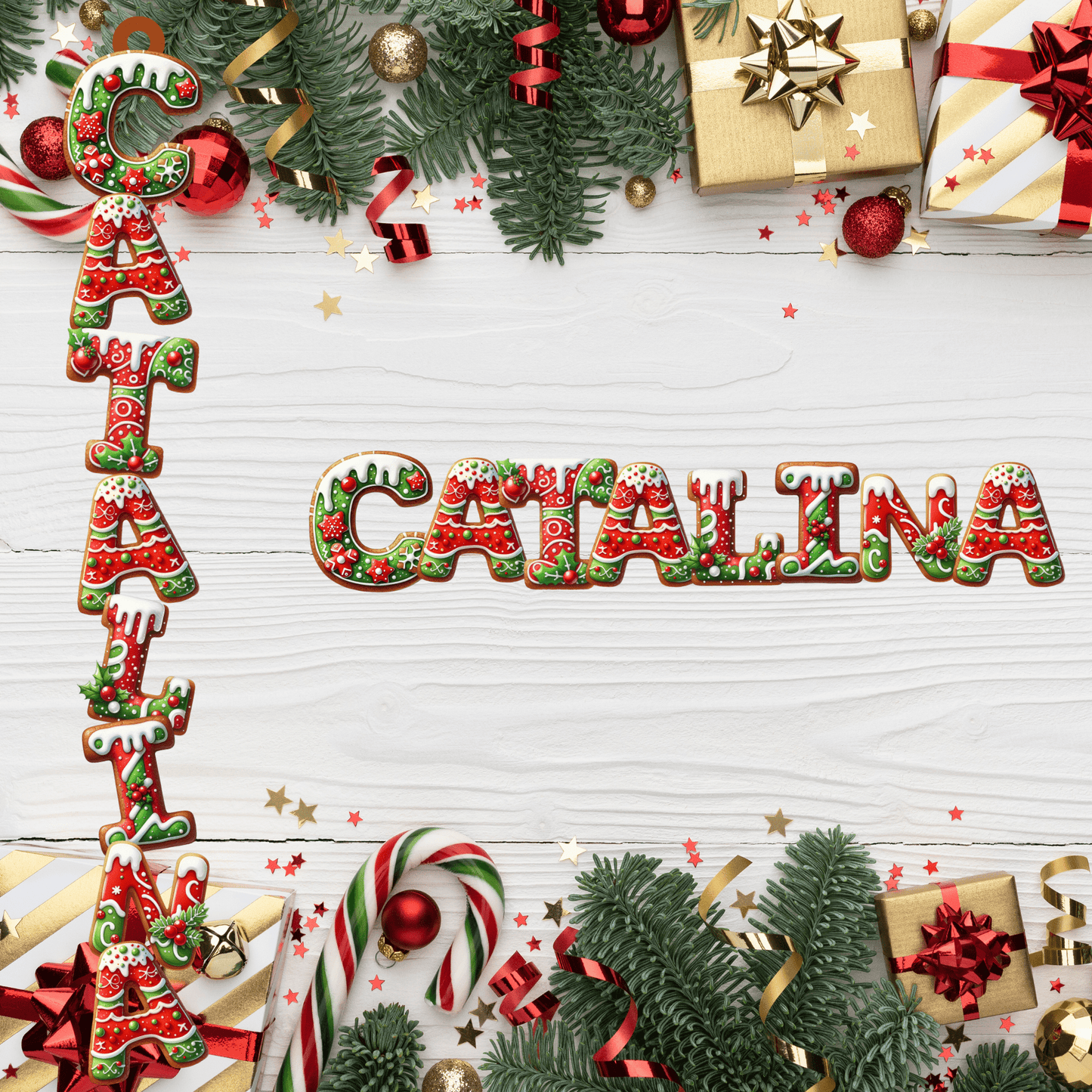 Personalized Christmas Name Ornaments – Wood or Acrylic – Custom Holiday Decorations – Custom Home Decor by PixelCraft360, unique decoration for events and special gifts
