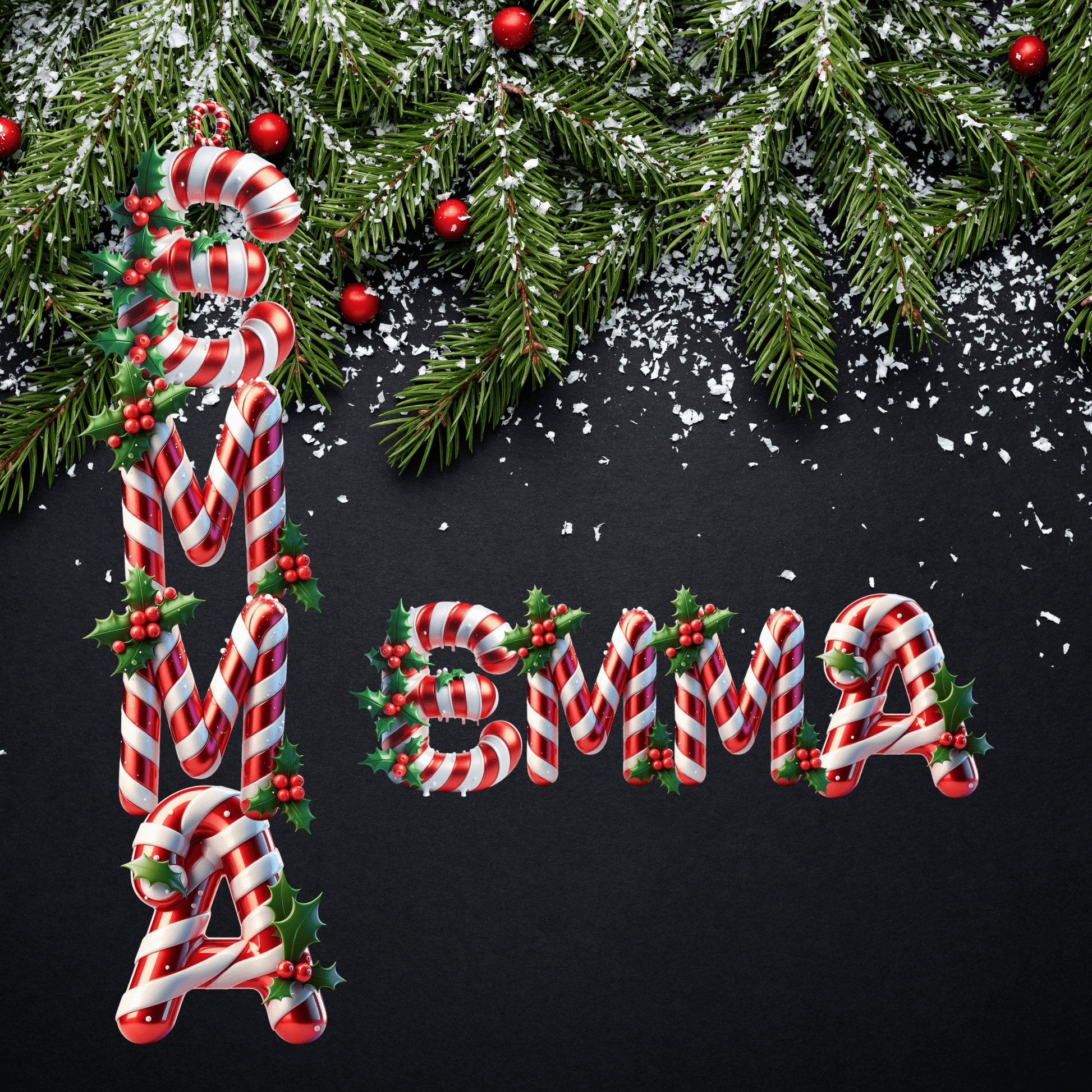 Personalized Christmas Name Ornaments – Wood or Acrylic – Custom Holiday Decorations – Custom Home Decor by PixelCraft360, unique decoration for events and special gifts