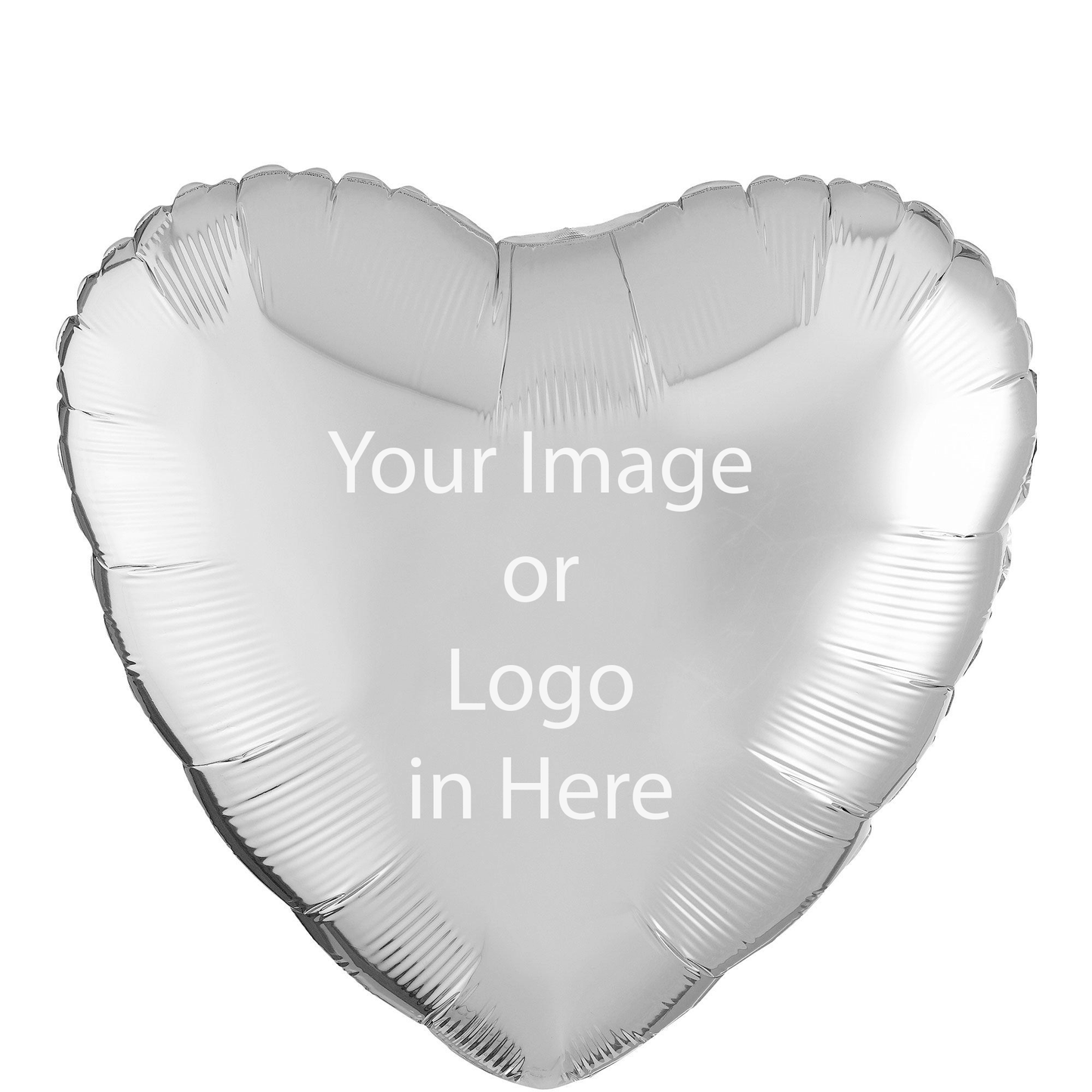 Personalized Heart Foil Balloons 17" - (Add Your Image & Message) – Custom Foil Balloon by PixelCraft360, unique decoration for events and special gifts