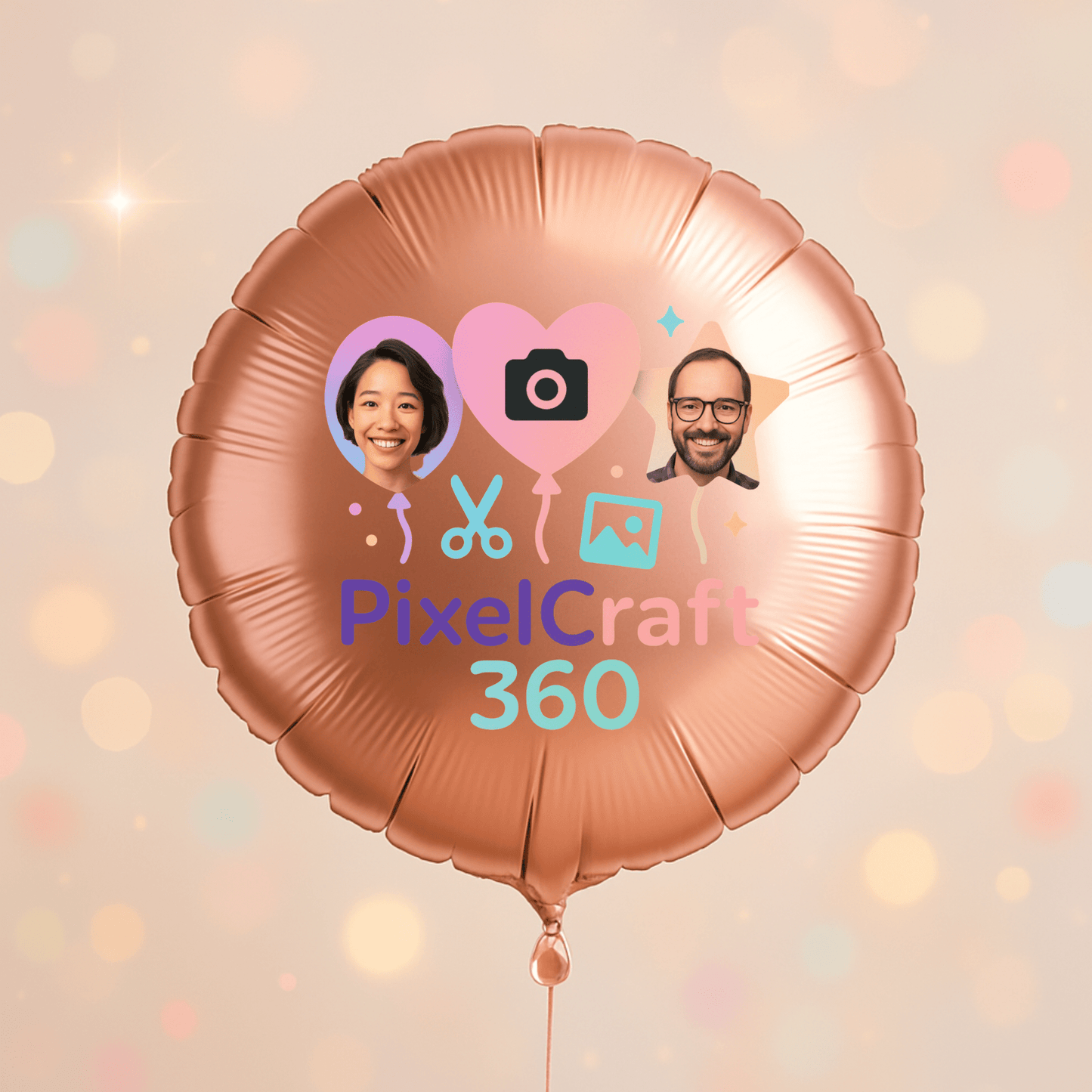 Personalized Round Shaped 18" Foil Balloons for All Events | Premium Custom Photo Balloon – Custom Foil Balloon by PixelCraft360, unique decoration for events and special gifts
