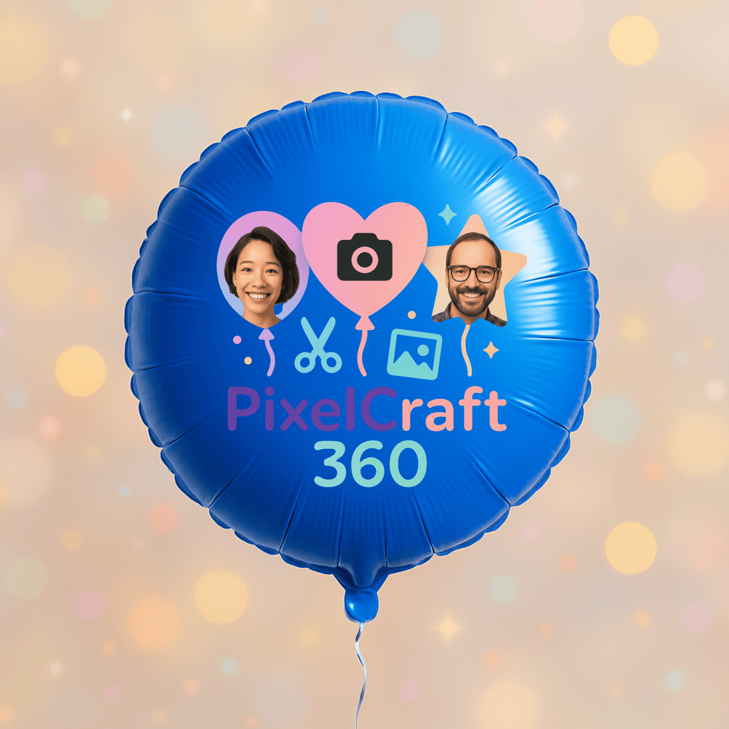 Personalized Round Shaped 18" Foil Balloons for All Events | Premium Custom Photo Balloon – Custom Foil Balloon by PixelCraft360, unique decoration for events and special gifts