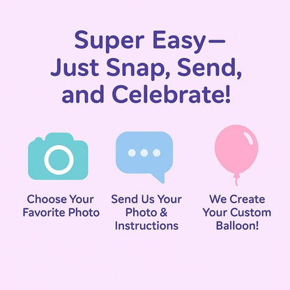 Personalized Round Shaped 18" Foil Balloons for All Events | Premium Custom Photo Balloon – Custom Foil Balloon by PixelCraft360, unique decoration for events and special gifts