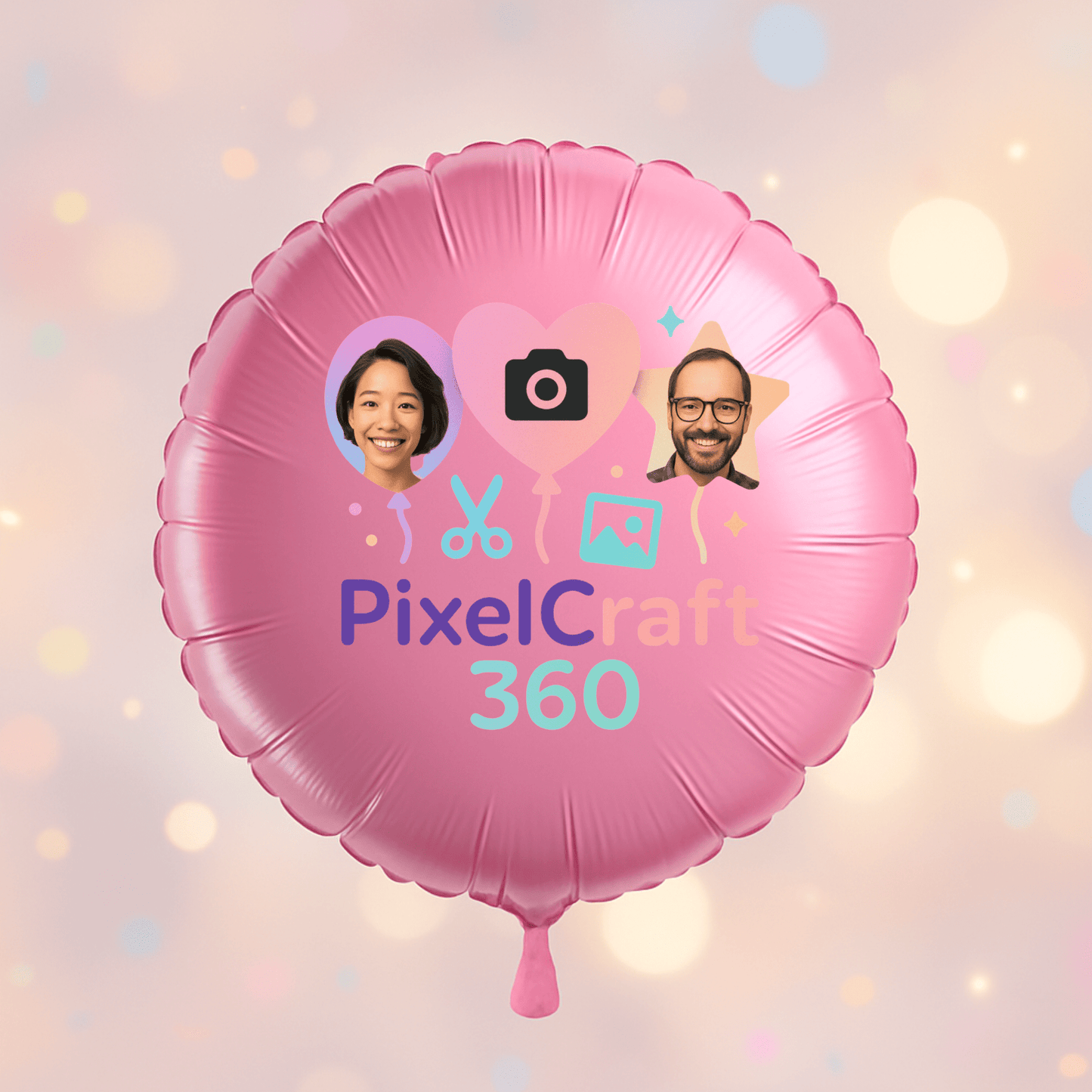 Personalized Round Shaped 18" Foil Balloons for All Events | Premium Custom Photo Balloon – Custom Foil Balloon by PixelCraft360, unique decoration for events and special gifts