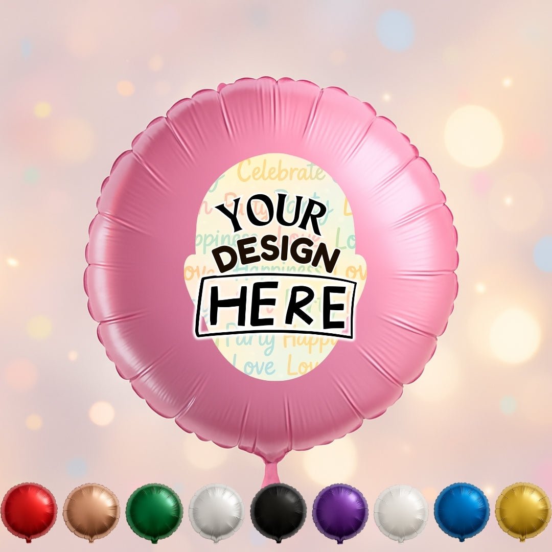 Personalized Round Shaped 18" Foil Balloons for All Events | Premium Custom Photo Balloon – Custom Foil Balloon by PixelCraft360, unique decoration for events and special gifts