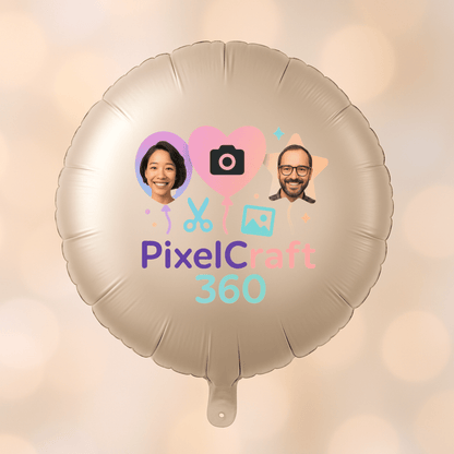 Personalized Round Shaped 18" Foil Balloons for All Events | Premium Custom Photo Balloon – Custom Foil Balloon by PixelCraft360, unique decoration for events and special gifts