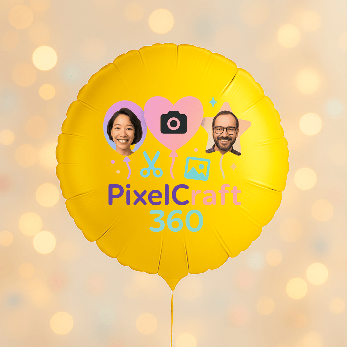 Personalized Round Shaped 18" Foil Balloons for All Events | Premium Custom Photo Balloon – Custom Foil Balloon by PixelCraft360, unique decoration for events and special gifts