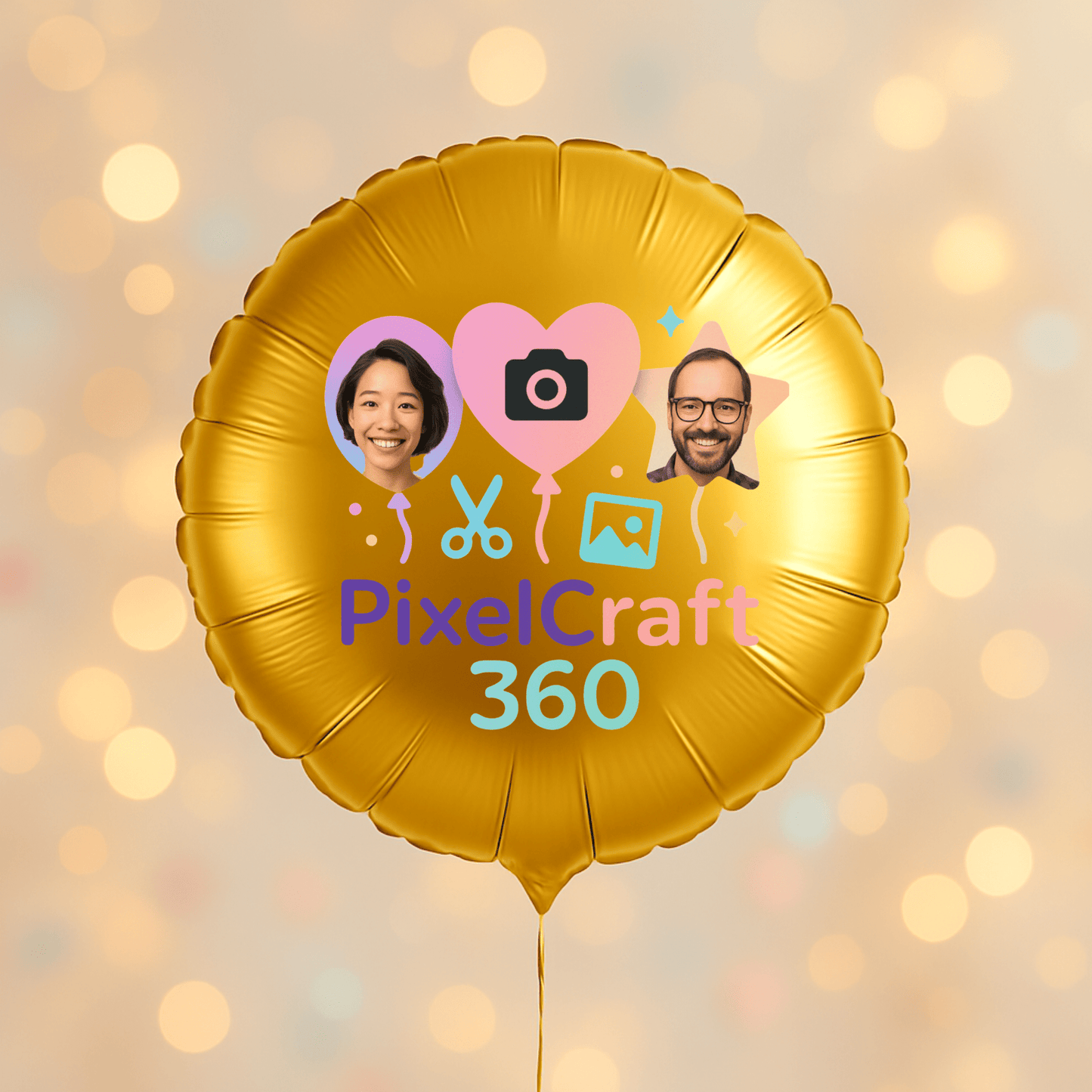 Personalized Round Shaped 18" Foil Balloons for All Events | Premium Custom Photo Balloon – Custom Foil Balloon by PixelCraft360, unique decoration for events and special gifts