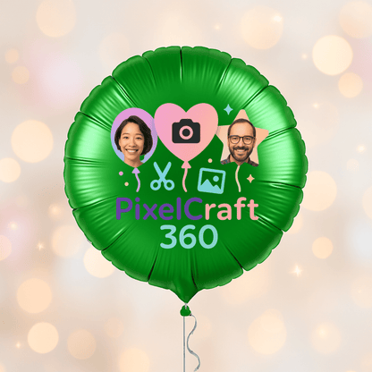 Personalized Round Shaped 18" Foil Balloons for All Events | Premium Custom Photo Balloon – Custom Foil Balloon by PixelCraft360, unique decoration for events and special gifts