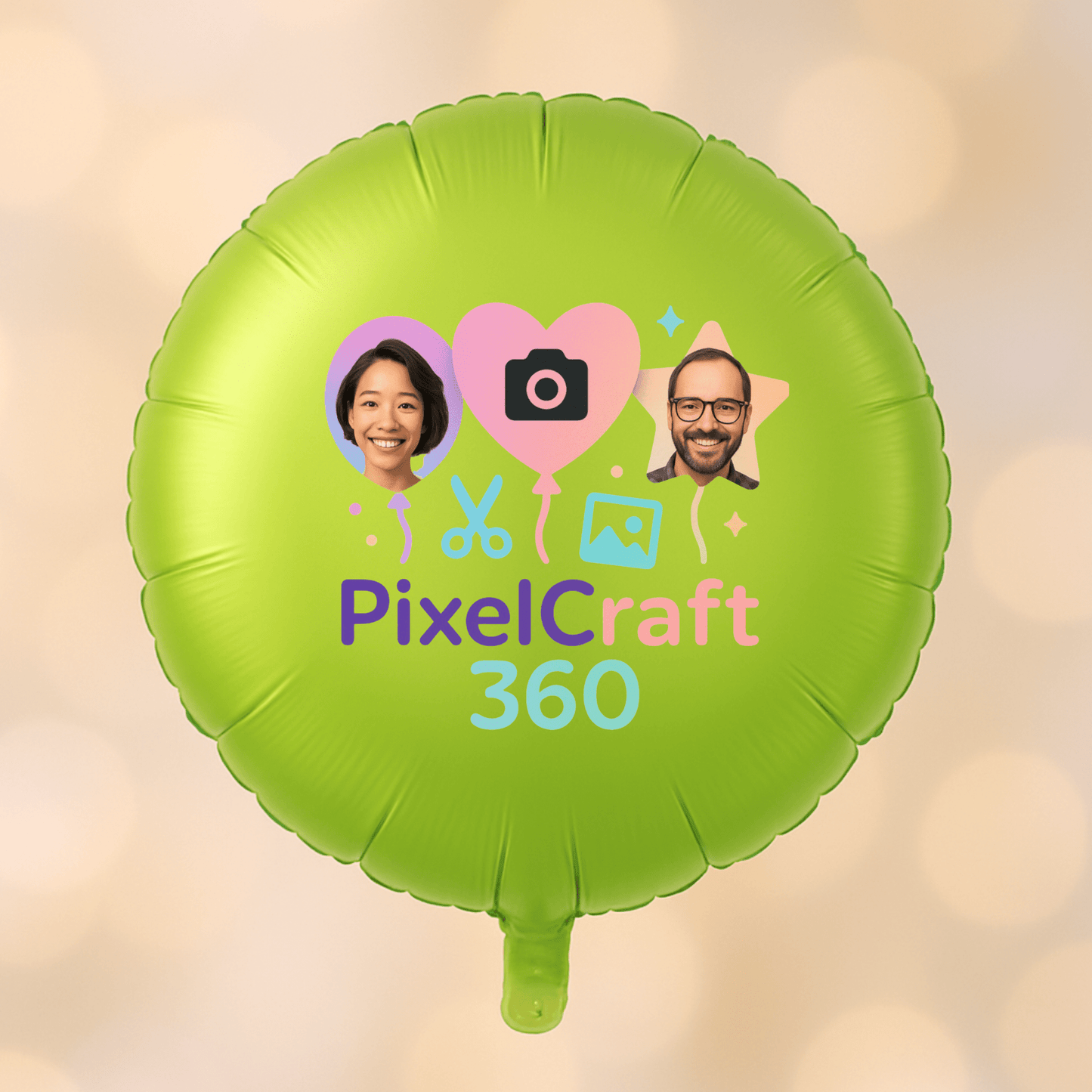 Personalized Round Shaped 18" Foil Balloons for All Events | Premium Custom Photo Balloon – Custom Foil Balloon by PixelCraft360, unique decoration for events and special gifts