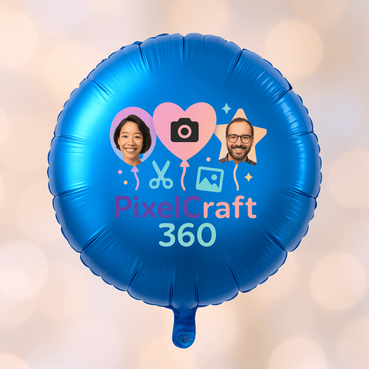 Personalized Round Shaped 18" Foil Balloons for All Events | Premium Custom Photo Balloon – Custom Foil Balloon by PixelCraft360, unique decoration for events and special gifts