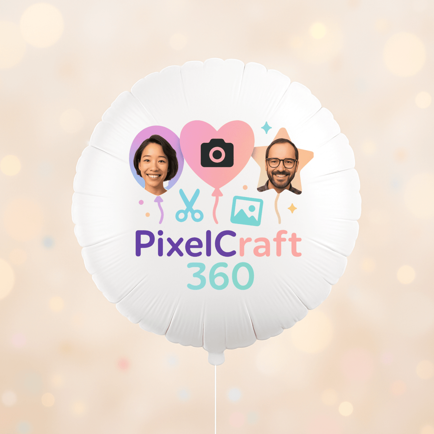 Personalized Round Shaped 18" Foil Balloons for All Events | Premium Custom Photo Balloon – Custom Foil Balloon by PixelCraft360, unique decoration for events and special gifts
