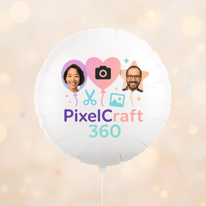 Personalized Round Shaped 18" Foil Balloons for All Events | Premium Custom Photo Balloon – Custom Foil Balloon by PixelCraft360, unique decoration for events and special gifts