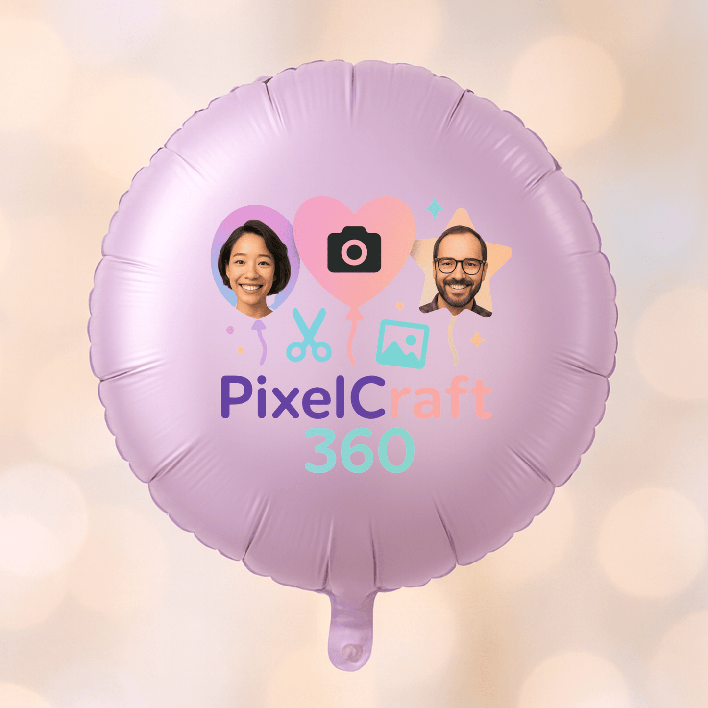 Personalized Round Shaped 18" Foil Balloons for All Events | Premium Custom Photo Balloon – Custom Foil Balloon by PixelCraft360, unique decoration for events and special gifts