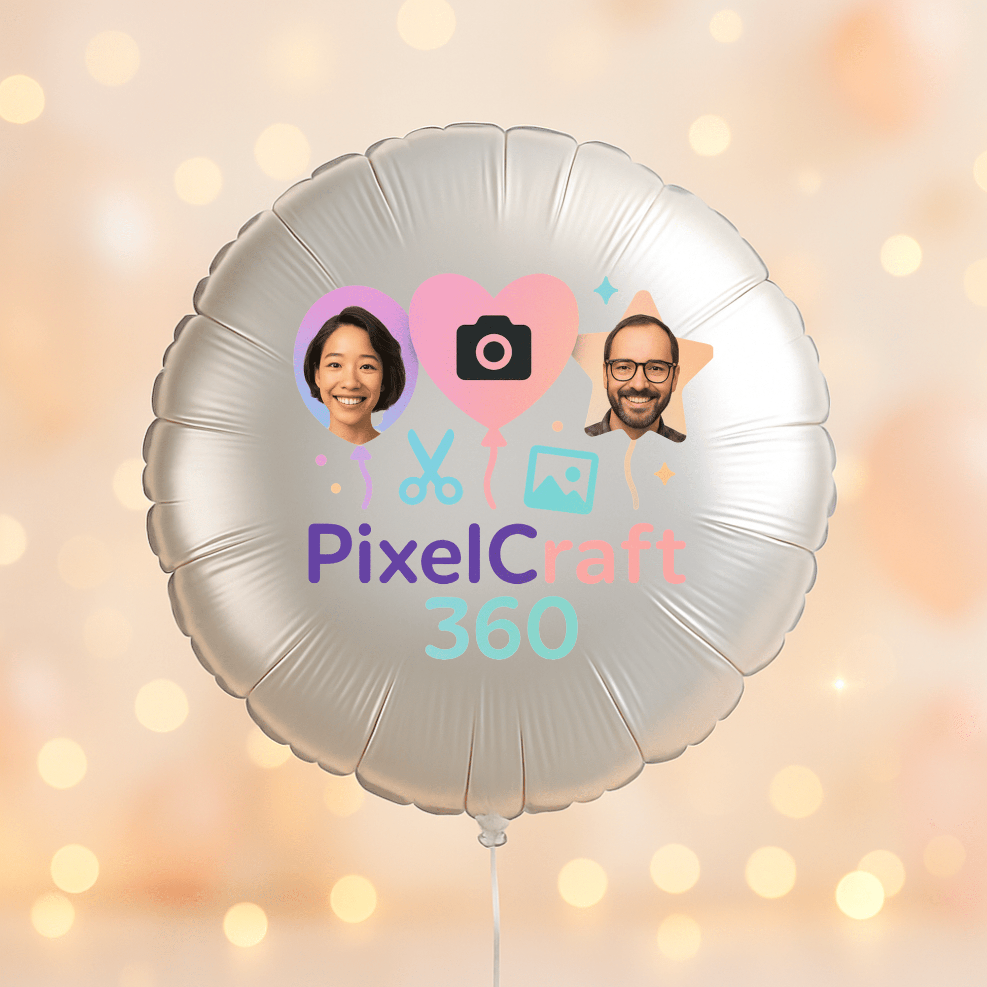 Personalized Round Shaped 18" Foil Balloons for All Events | Premium Custom Photo Balloon – Custom Foil Balloon by PixelCraft360, unique decoration for events and special gifts