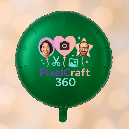 Personalized Round Shaped 18" Foil Balloons for All Events | Premium Custom Photo Balloon – Custom Foil Balloon by PixelCraft360, unique decoration for events and special gifts