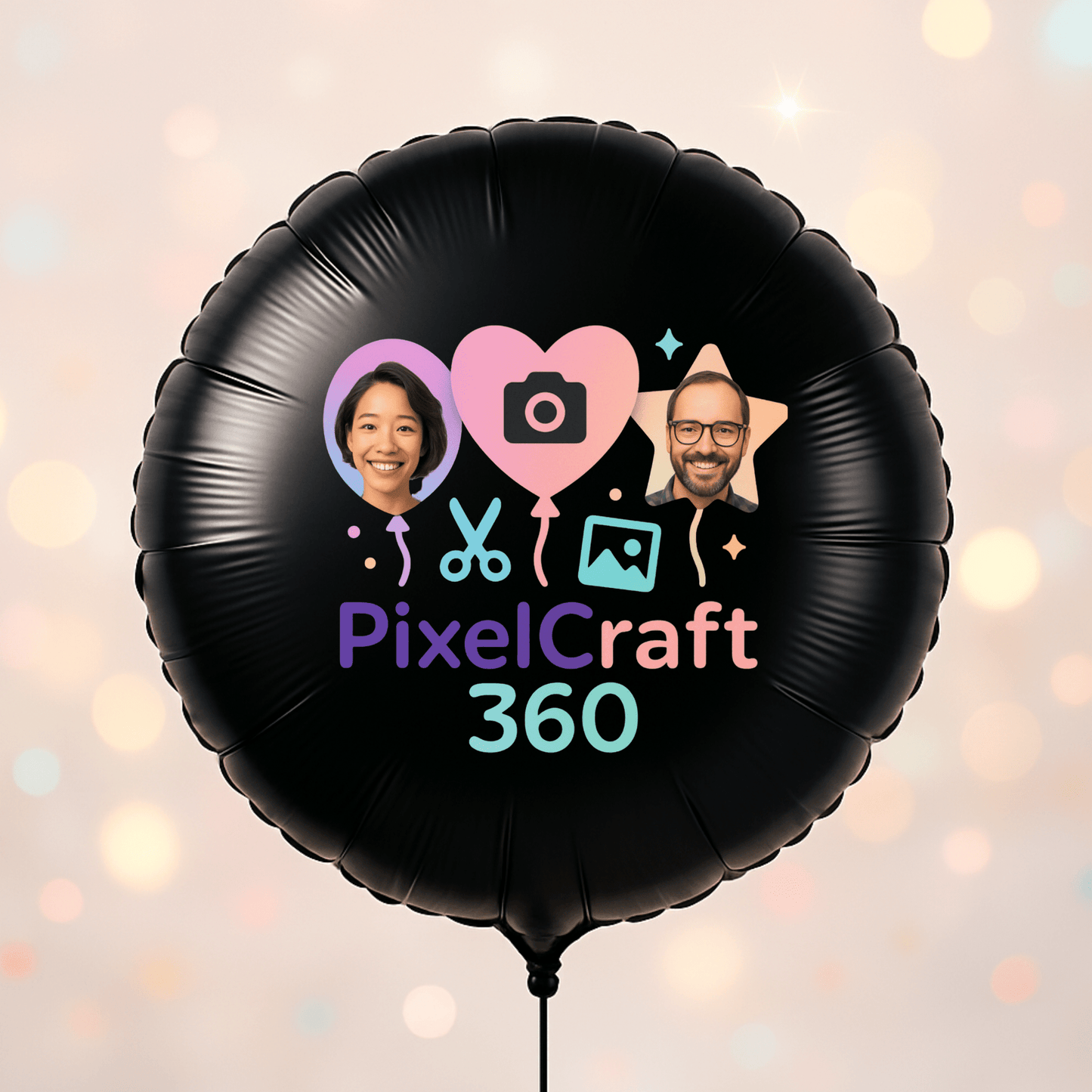 Personalized Round Shaped 18" Foil Balloons for All Events | Premium Custom Photo Balloon – Custom Foil Balloon by PixelCraft360, unique decoration for events and special gifts