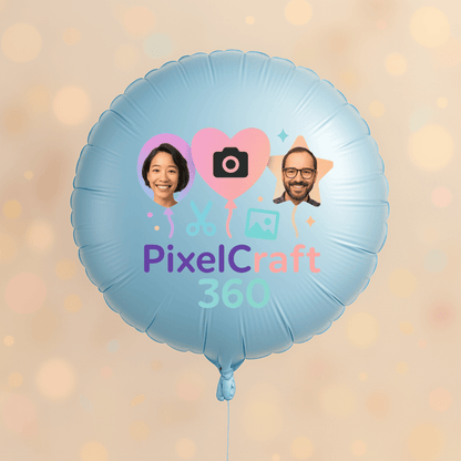 Personalized Round Shaped 18" Foil Balloons for All Events | Premium Custom Photo Balloon – Custom Foil Balloon by PixelCraft360, unique decoration for events and special gifts
